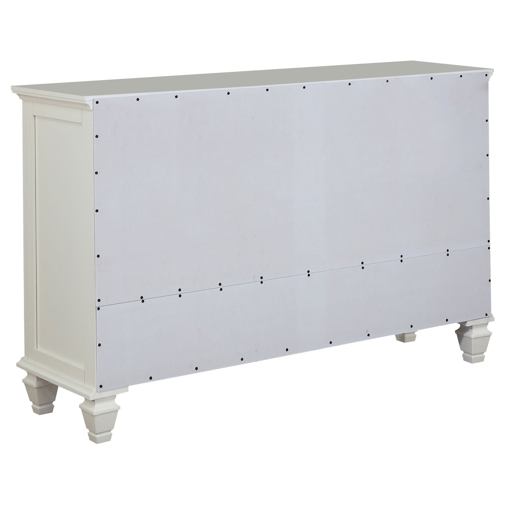 Sandy Beach 4-piece Queen Bedroom Set Cream White - Tampa Furniture Outlet