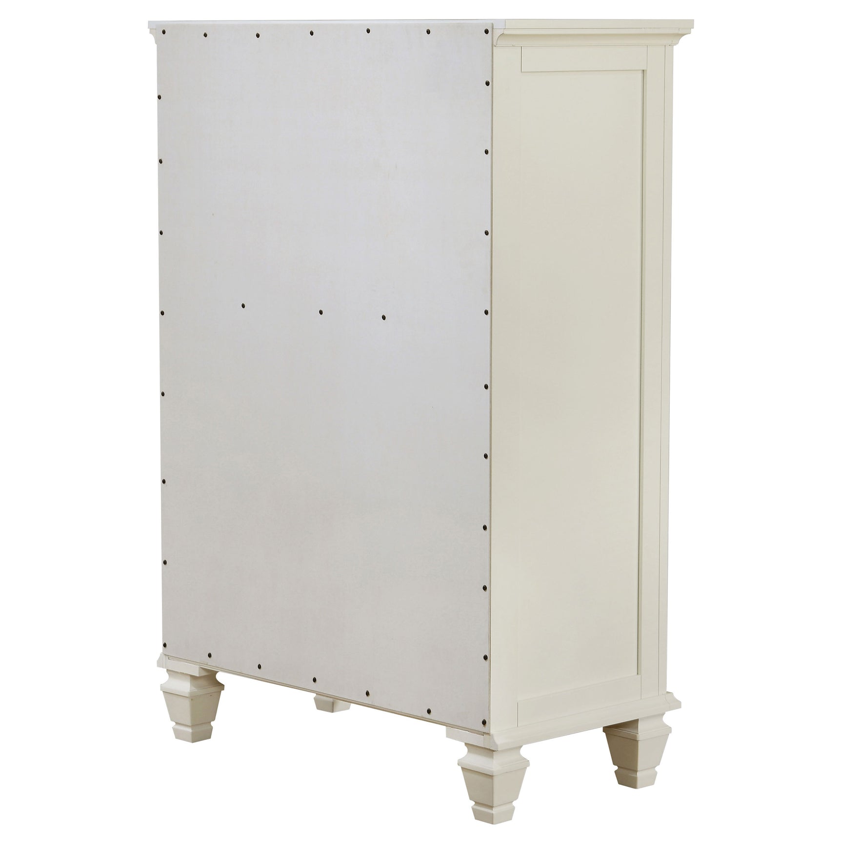 Sandy Beach 5-drawer Bedroom Chest Cream White - Tampa Furniture Outlet