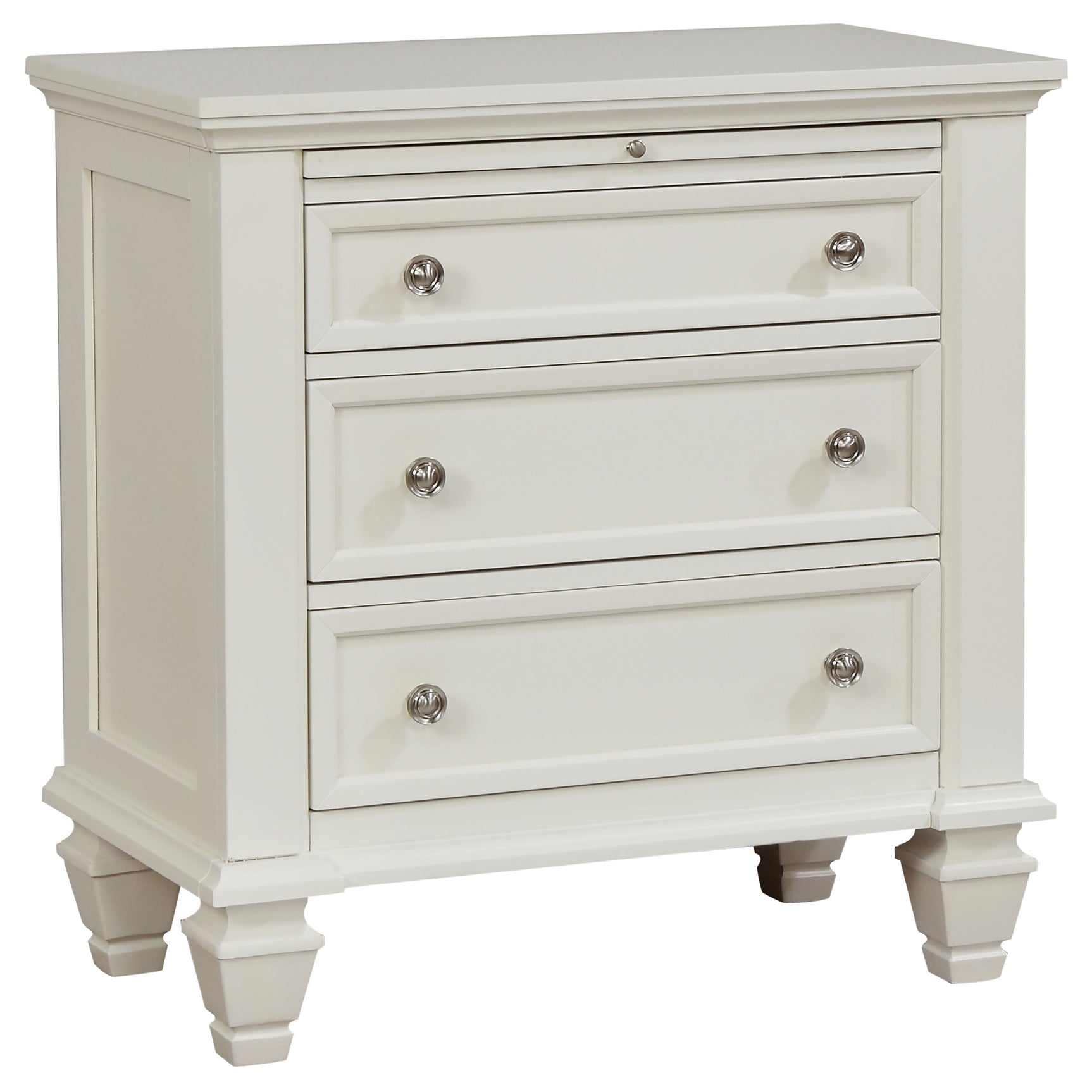 Sandy Beach 4-piece Eastern King Bedroom Set Cream White - Tampa Furniture Outlet