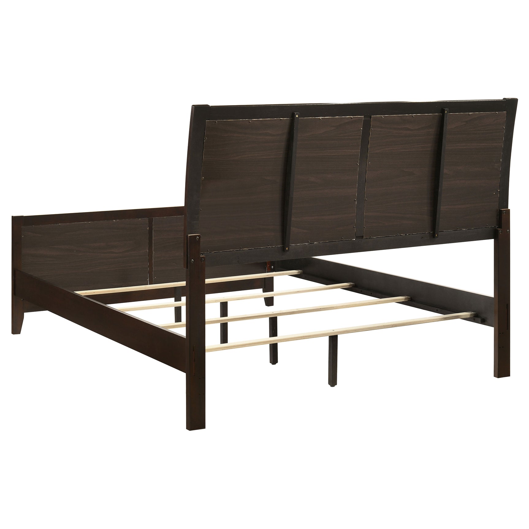 Carlton Wood Queen Panel Bed Cappuccino - Tampa Furniture Outlet