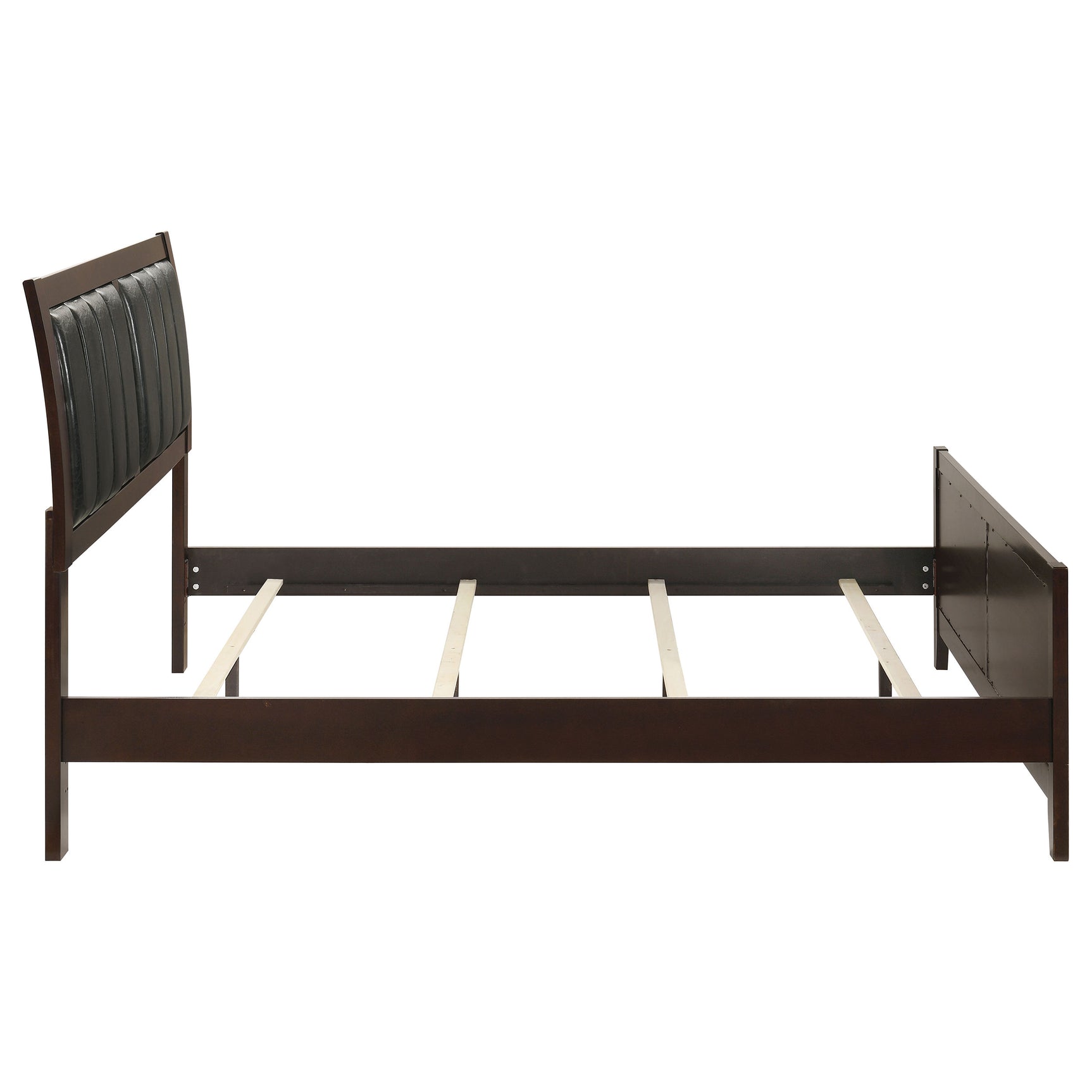 Carlton Wood Queen Panel Bed Cappuccino - Tampa Furniture Outlet