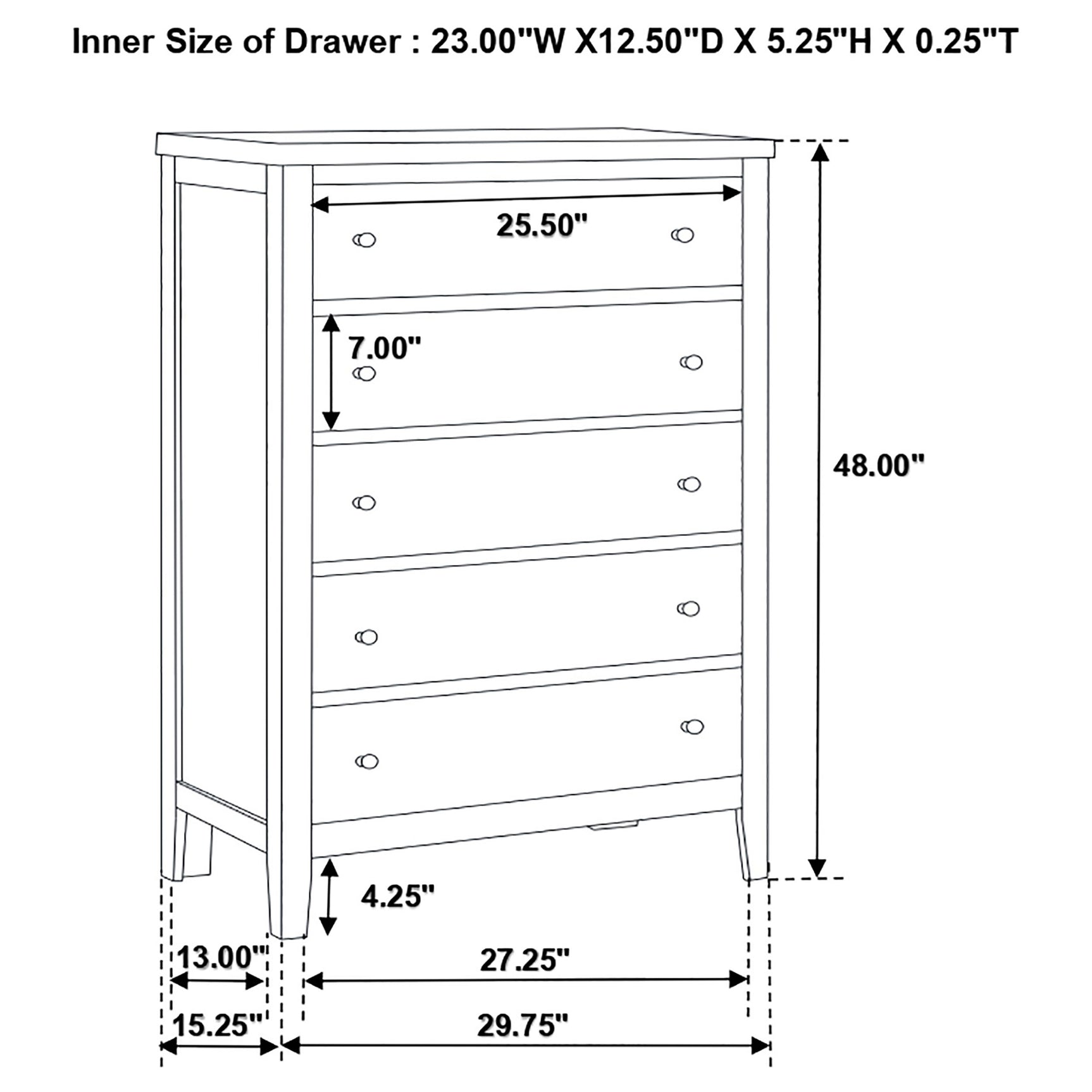 Carlton 5-piece Twin Bedroom Set Cappuccino - Tampa Furniture Outlet