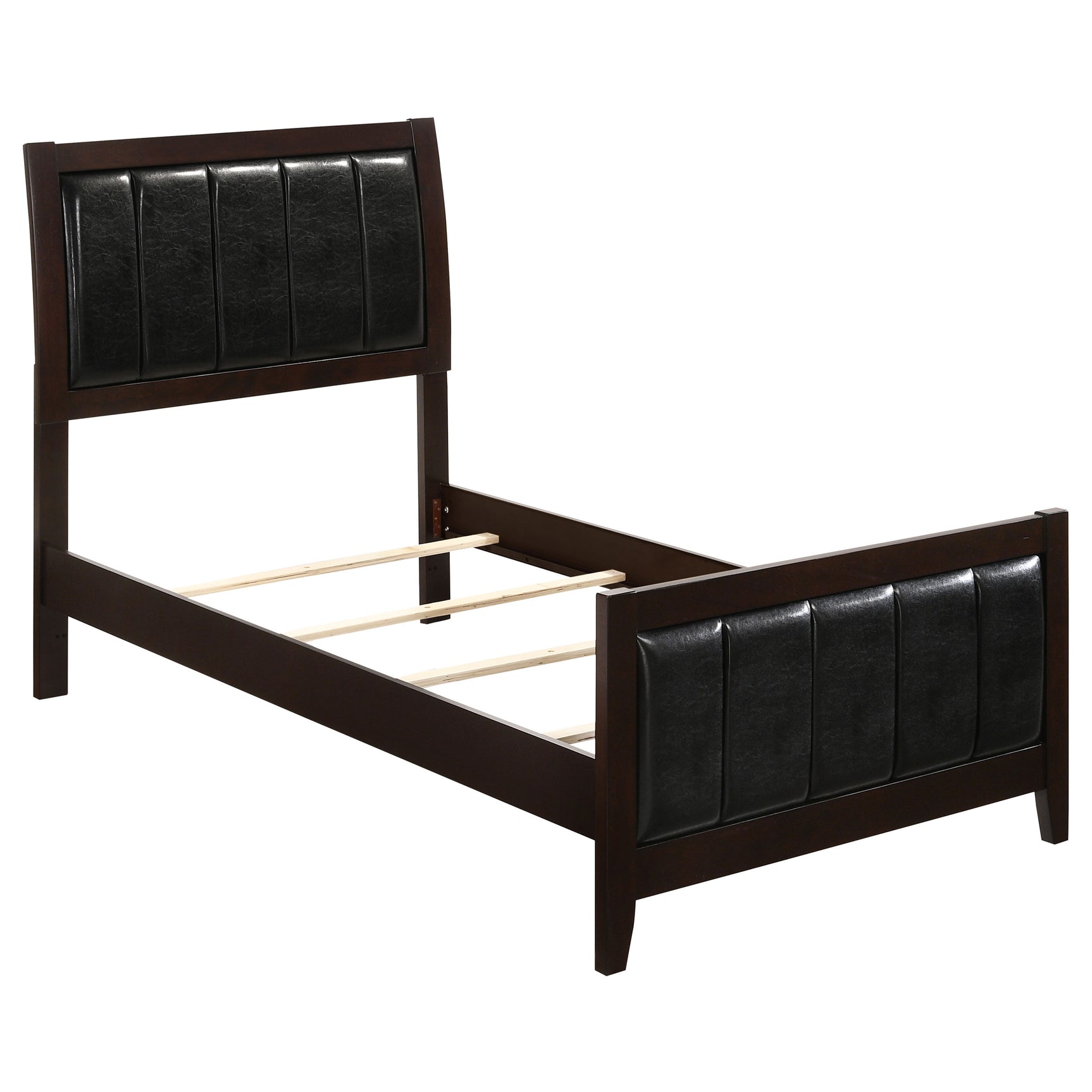Tampa Furniture Outlet - Coaster - Carlton Wood Twin Panel Bed Cappuccino - 202091T