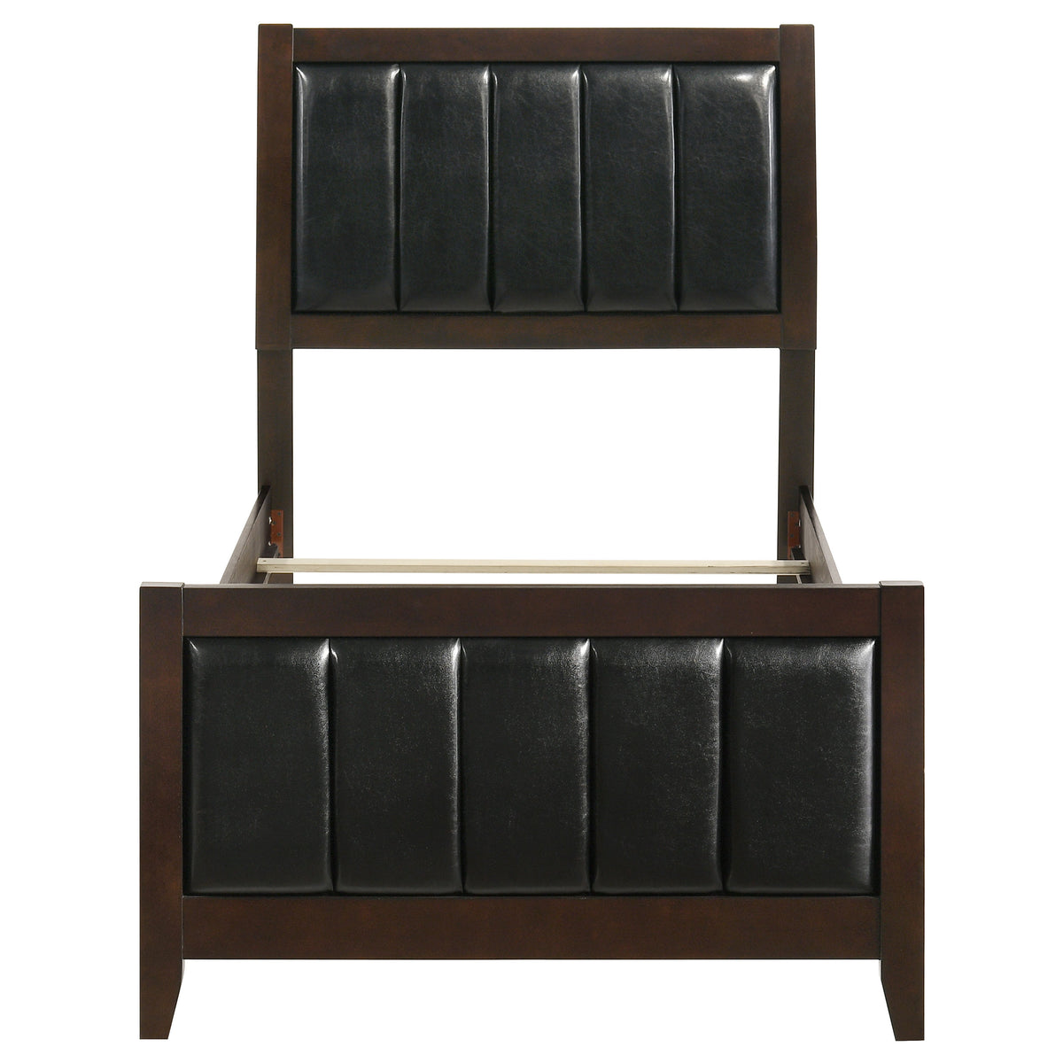 Carlton Wood Twin Panel Bed Cappuccino