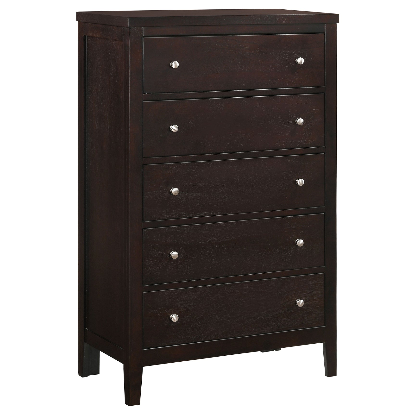 Tampa Furniture Outlet - Coaster - Carlton 5-drawer Bedroom Chest Cappuccino - 202095