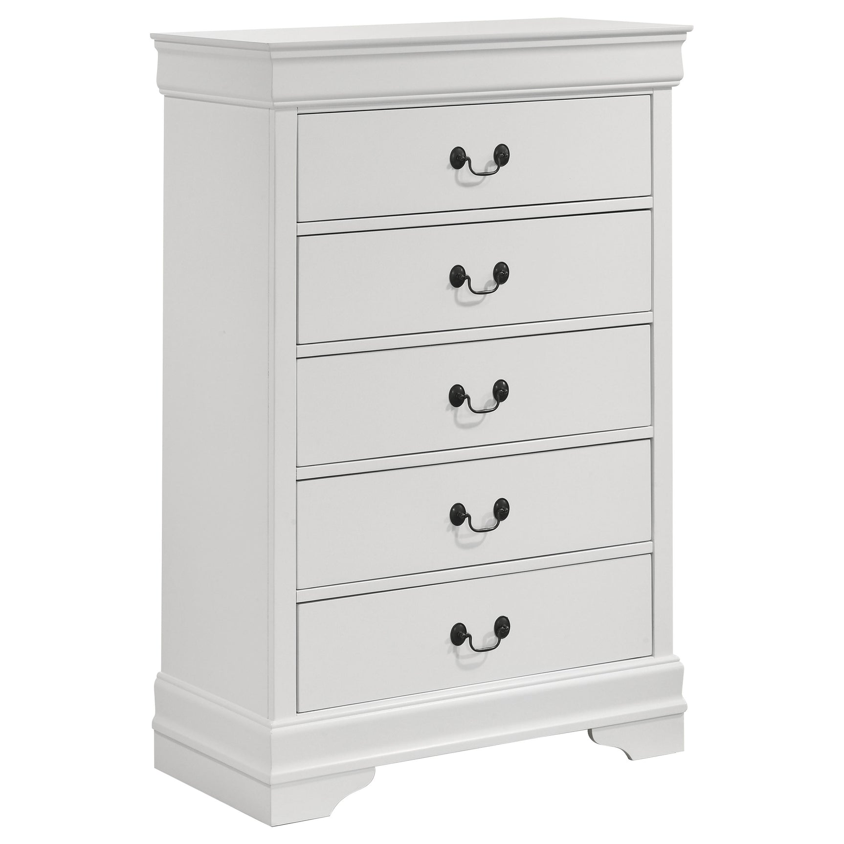 Louis Philippe 5-piece Full Bedroom Set White - Tampa Furniture Outlet