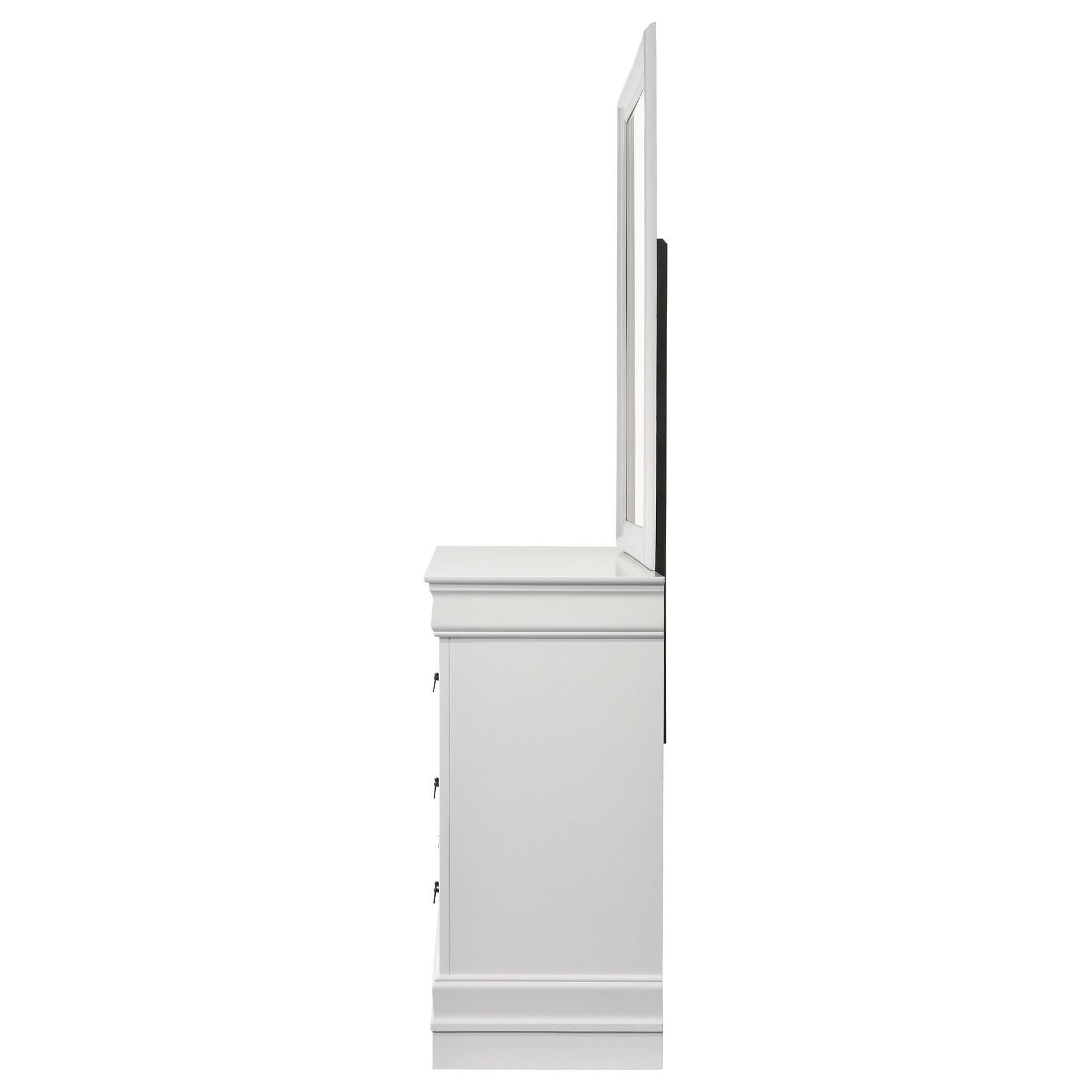 Louis Philippe 6-drawer Dresser and Mirror White - Tampa Furniture Outlet
