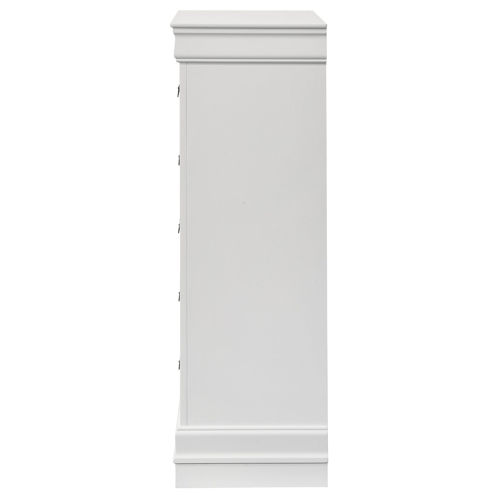 Louis Philippe 5-drawer Bedroom Chest White - Tampa Furniture Outlet