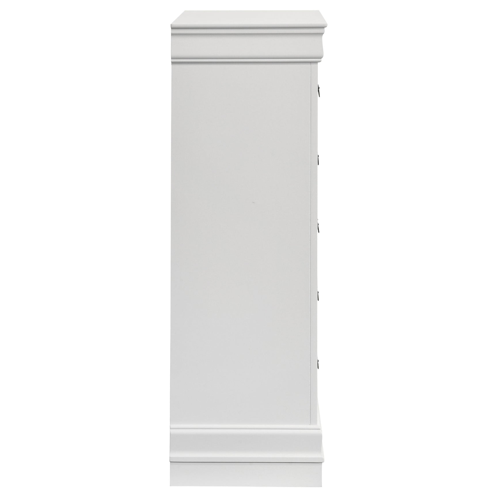Louis Philippe 5-drawer Bedroom Chest White - Tampa Furniture Outlet
