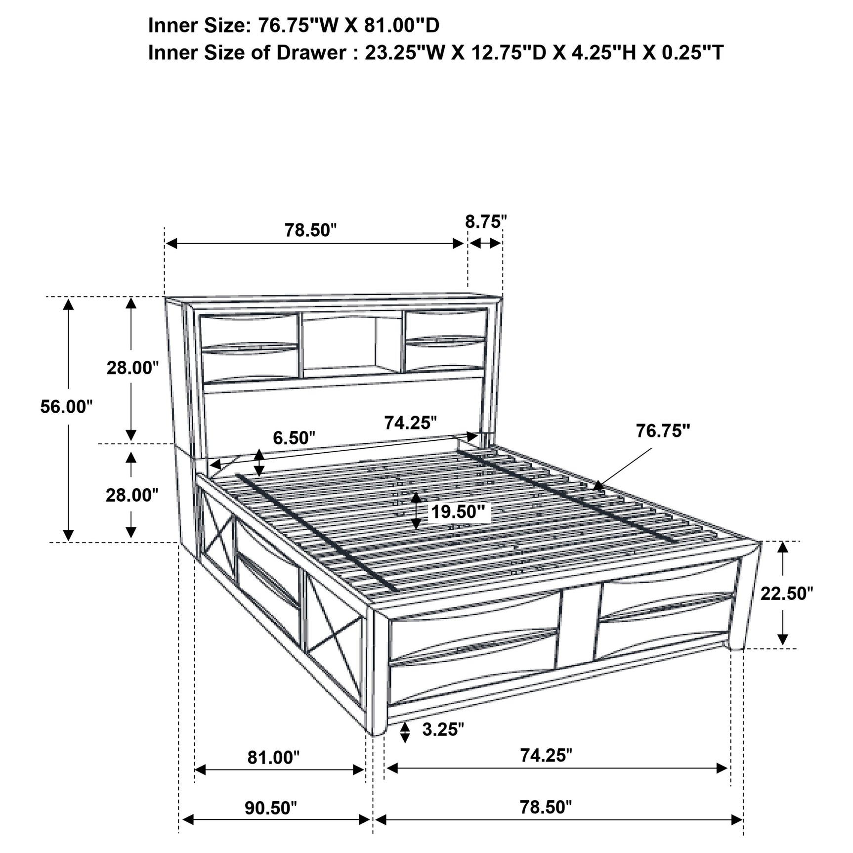 Briana 4-piece Eastern King Bedroom Set Black - Tampa Furniture Outlet