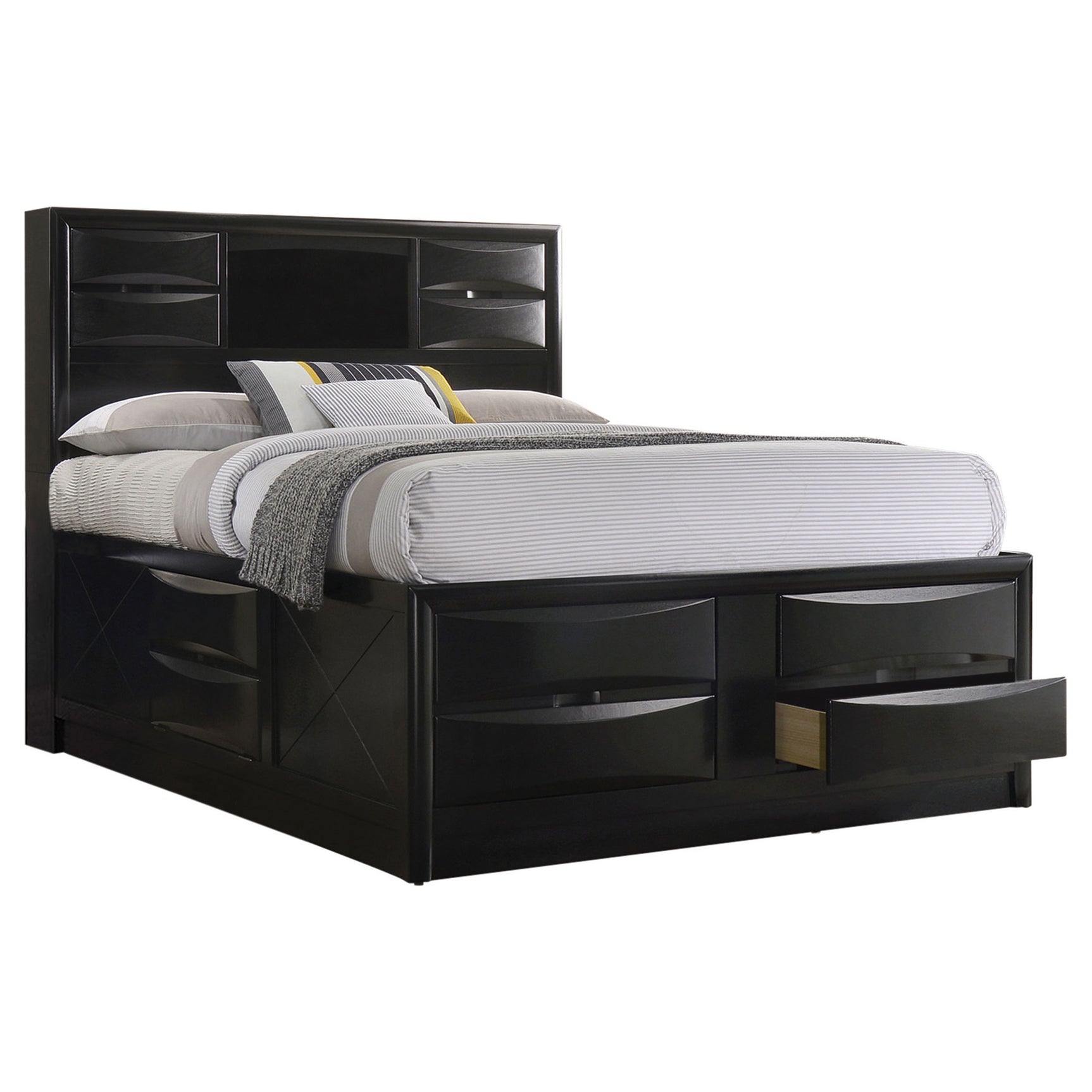 Briana 5-piece California King Bedroom Set Black - Tampa Furniture Outlet