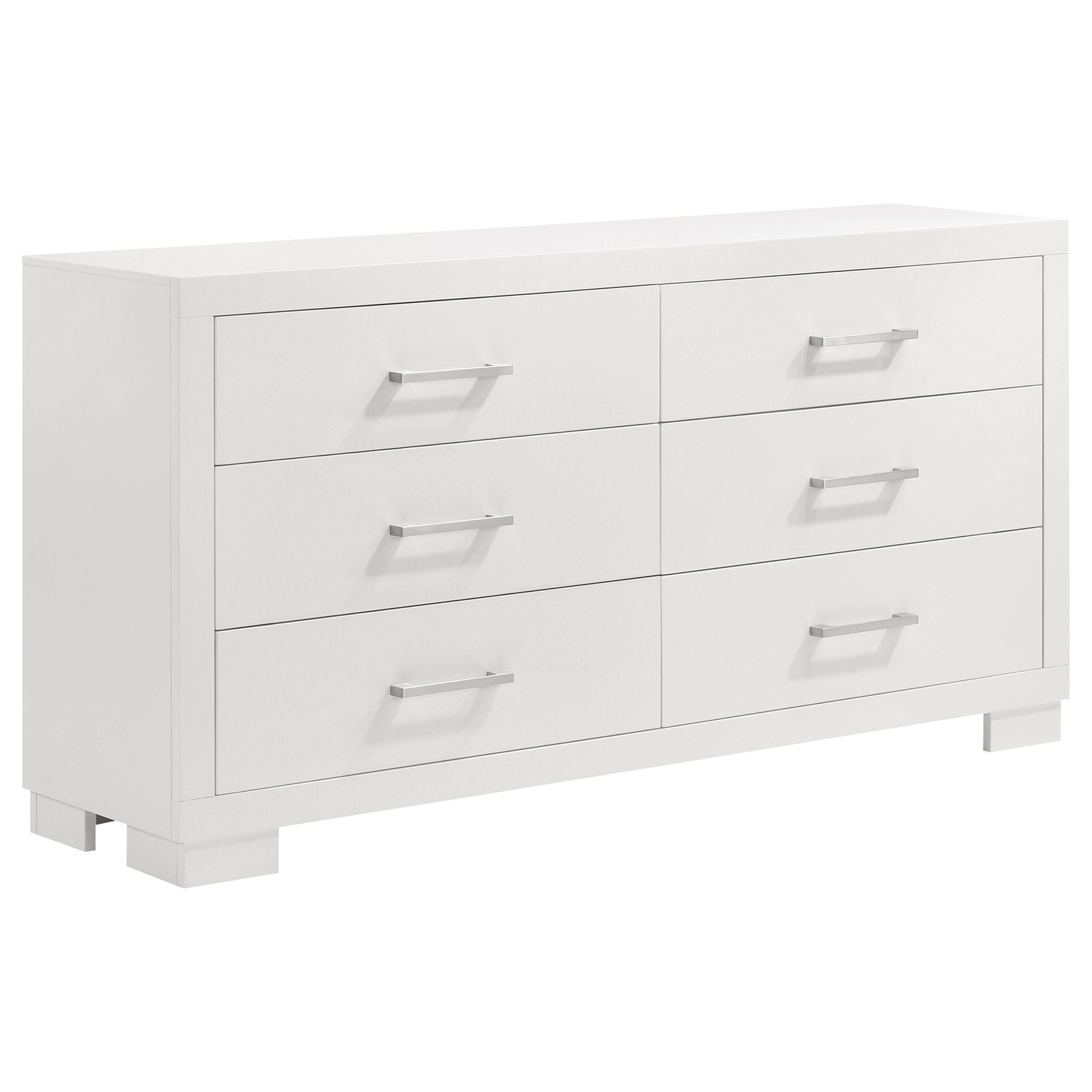 Jessica 5-piece Eastern King LED Bedroom Set Snow White - Tampa Furniture Outlet