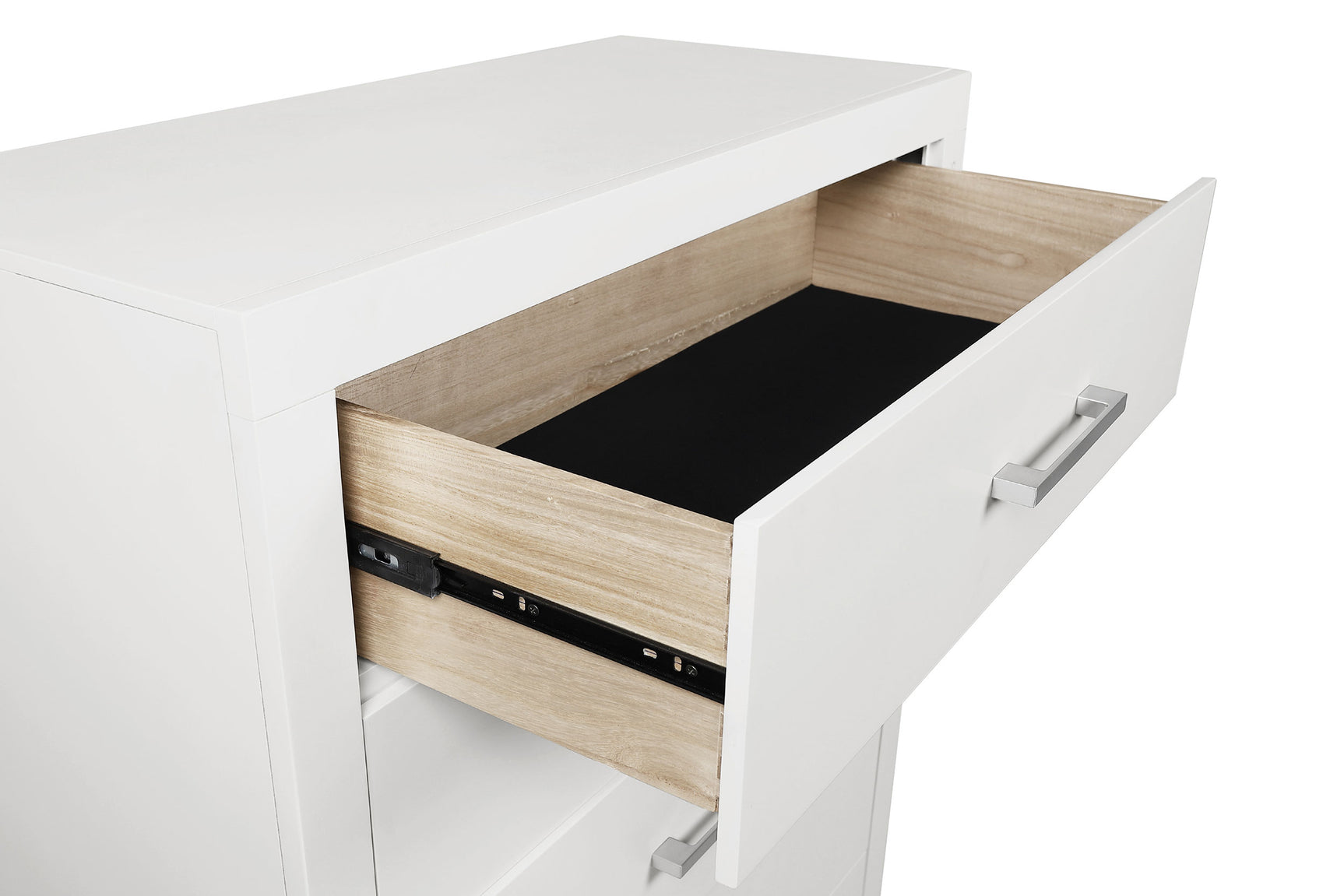 Jessica 5-piece Eastern King LED Bedroom Set Snow White - Tampa Furniture Outlet