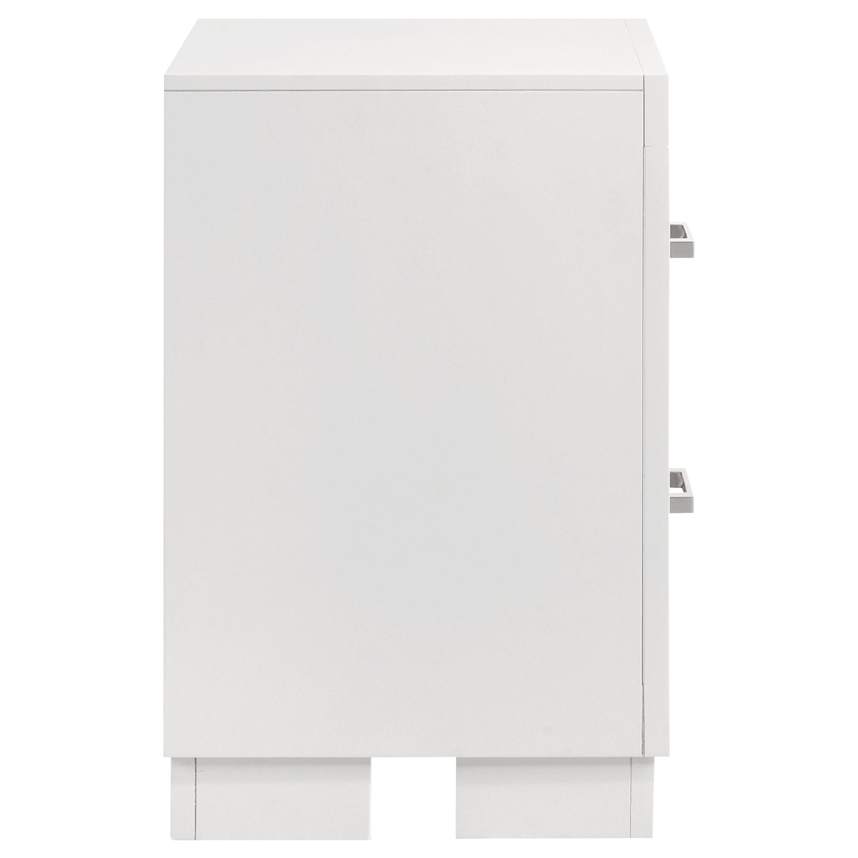 Jessica 2-drawer Nightstand Snow White - Tampa Furniture Outlet