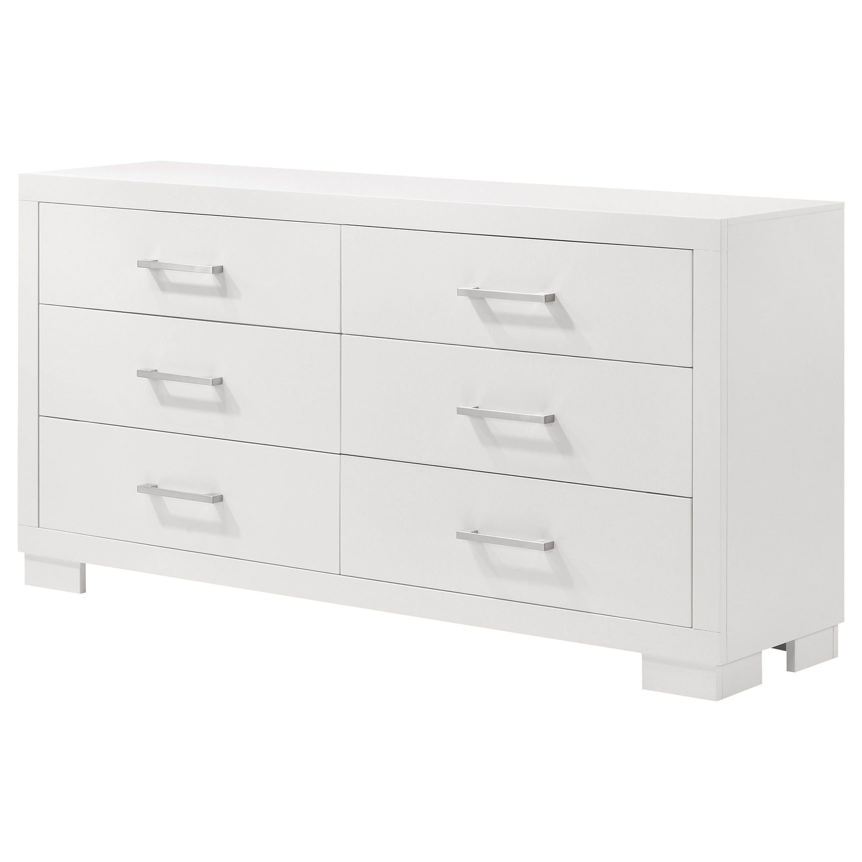 Jessica 6-drawer Dresser Snow White - Tampa Furniture Outlet