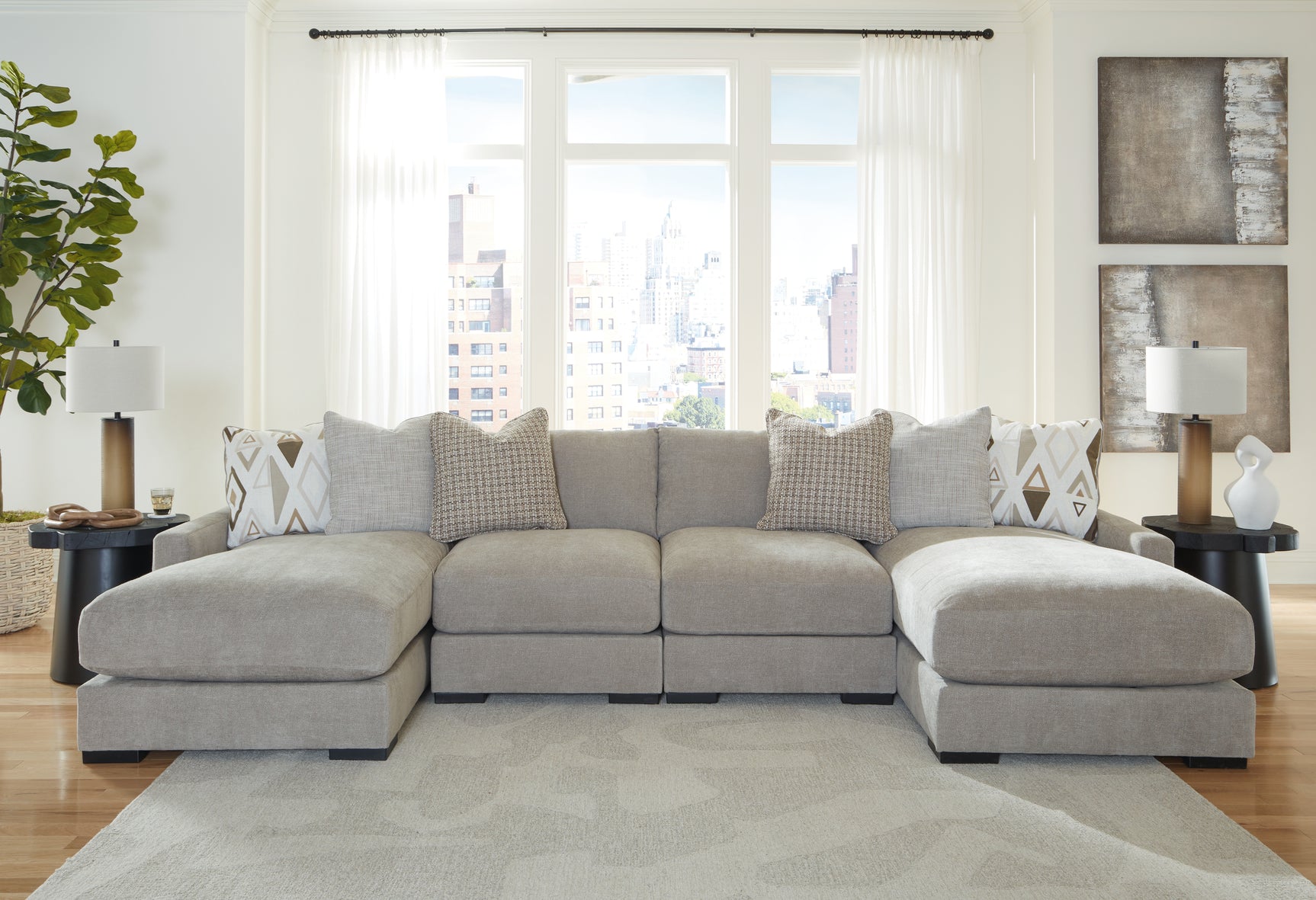 Aslan Court Sectional - Tampa Furniture Outlet