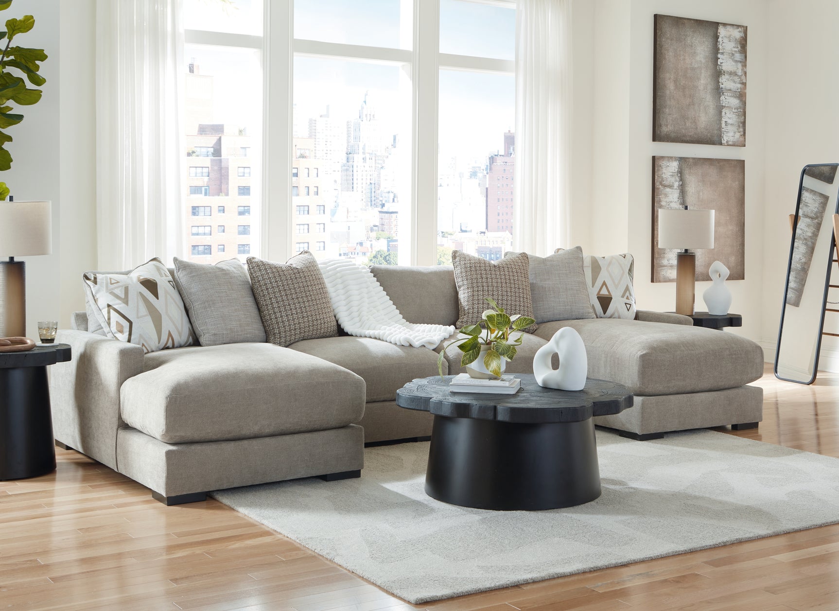 Aslan Court Sectional - Tampa Furniture Outlet