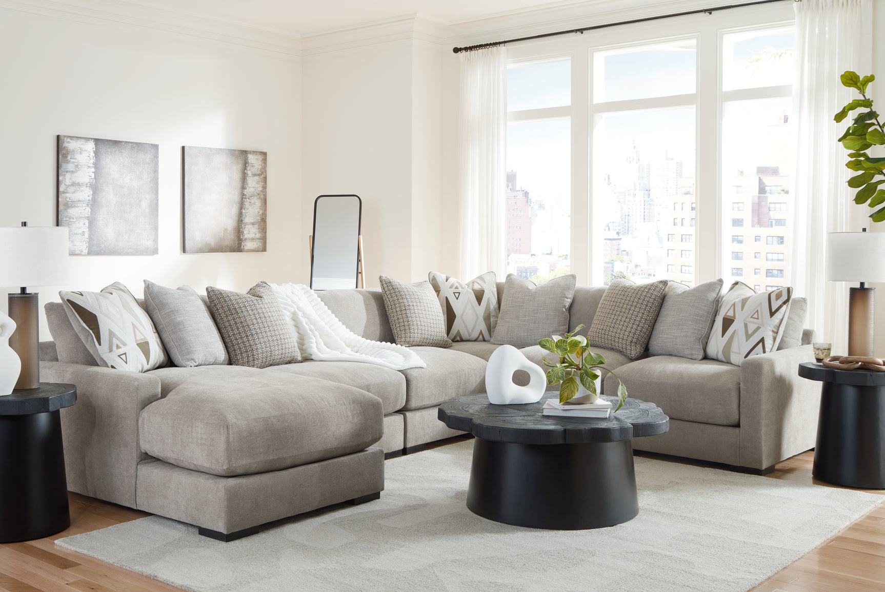 Aslan Court Sectional - Tampa Furniture Outlet