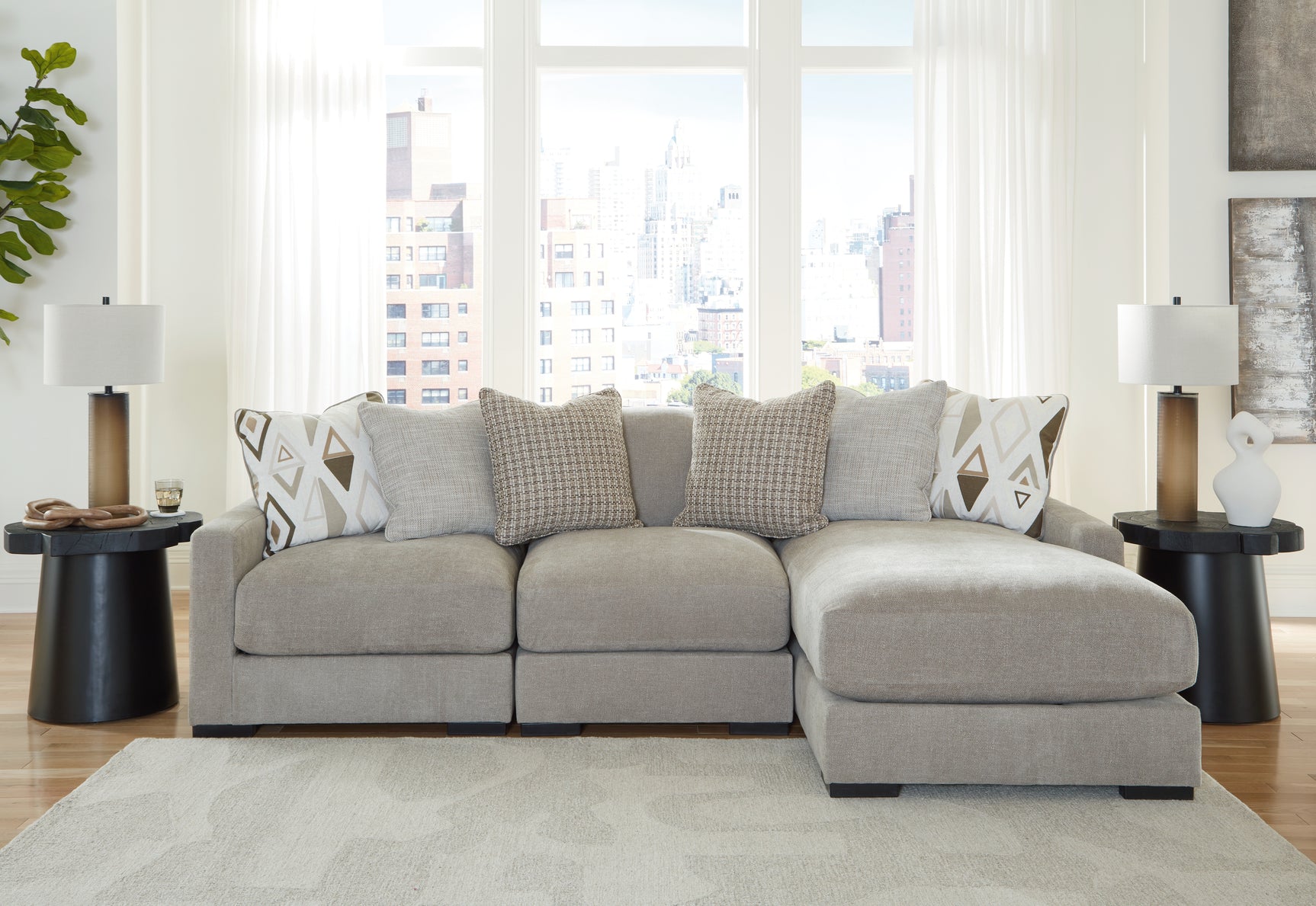 Aslan Court Sectional - Tampa Furniture Outlet