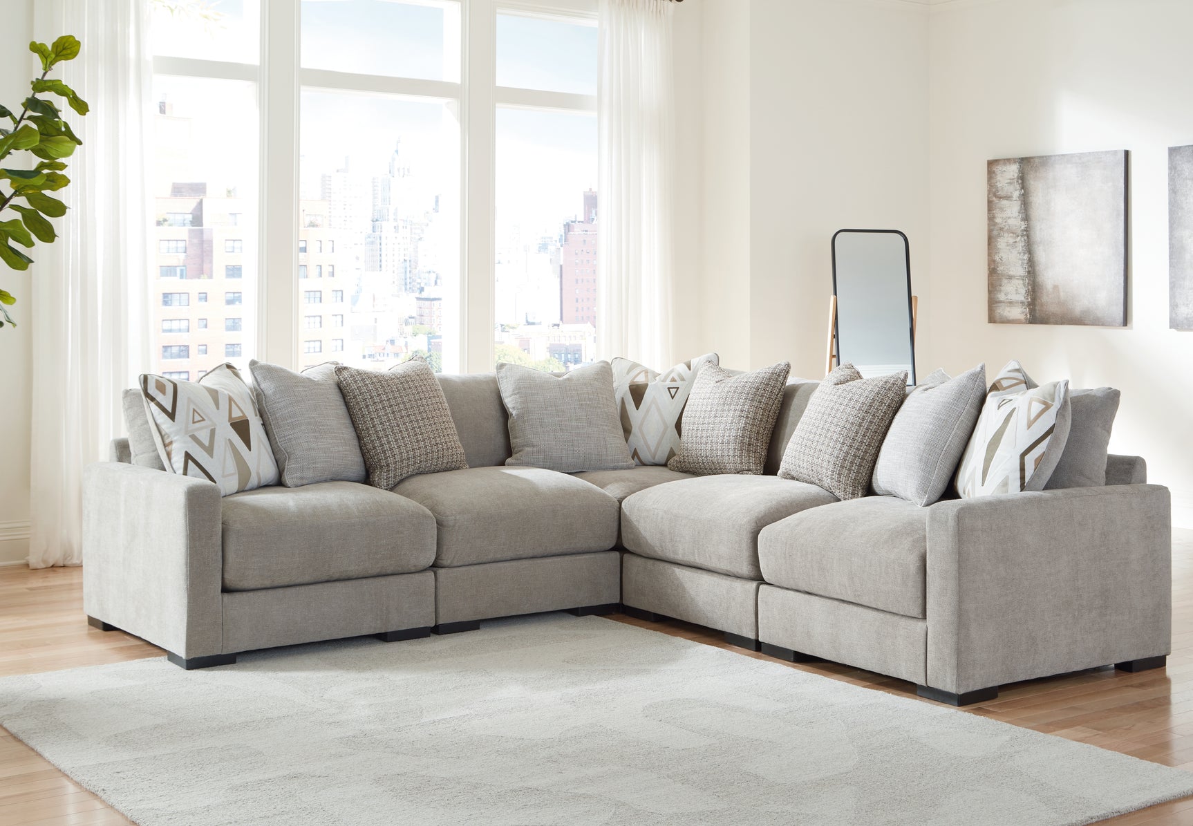 Aslan Court Sectional - Tampa Furniture Outlet