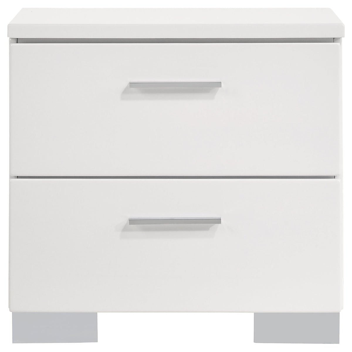 Felicity 4-piece California King Bedroom Set White Gloss