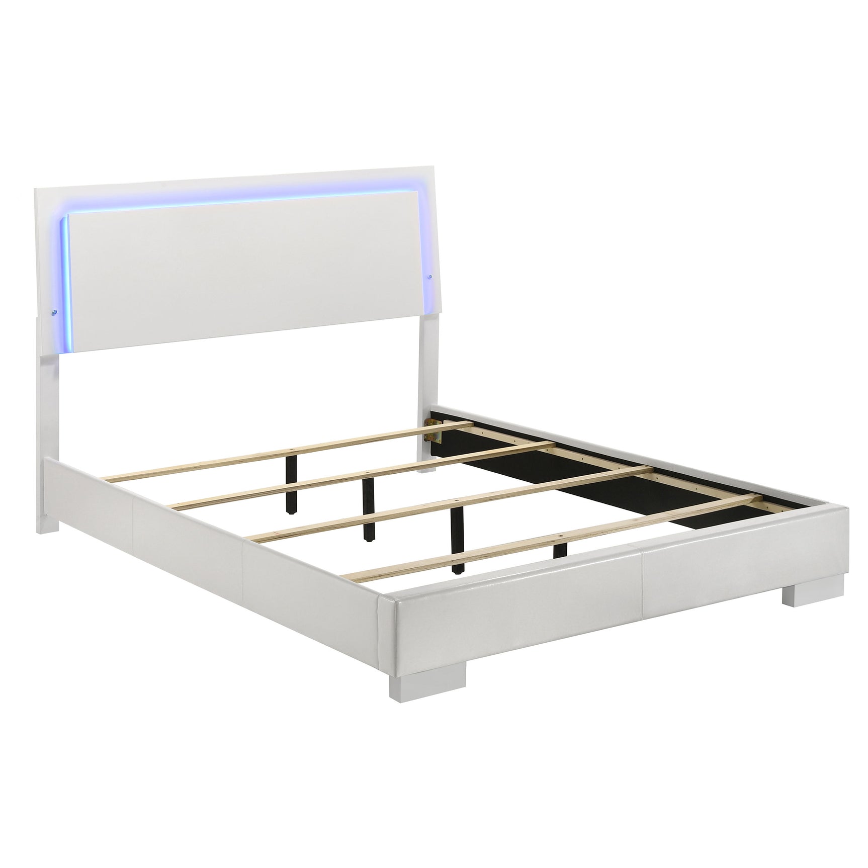 Felicity 4-piece Queen Bedroom Set White High Gloss - Tampa Furniture Outlet