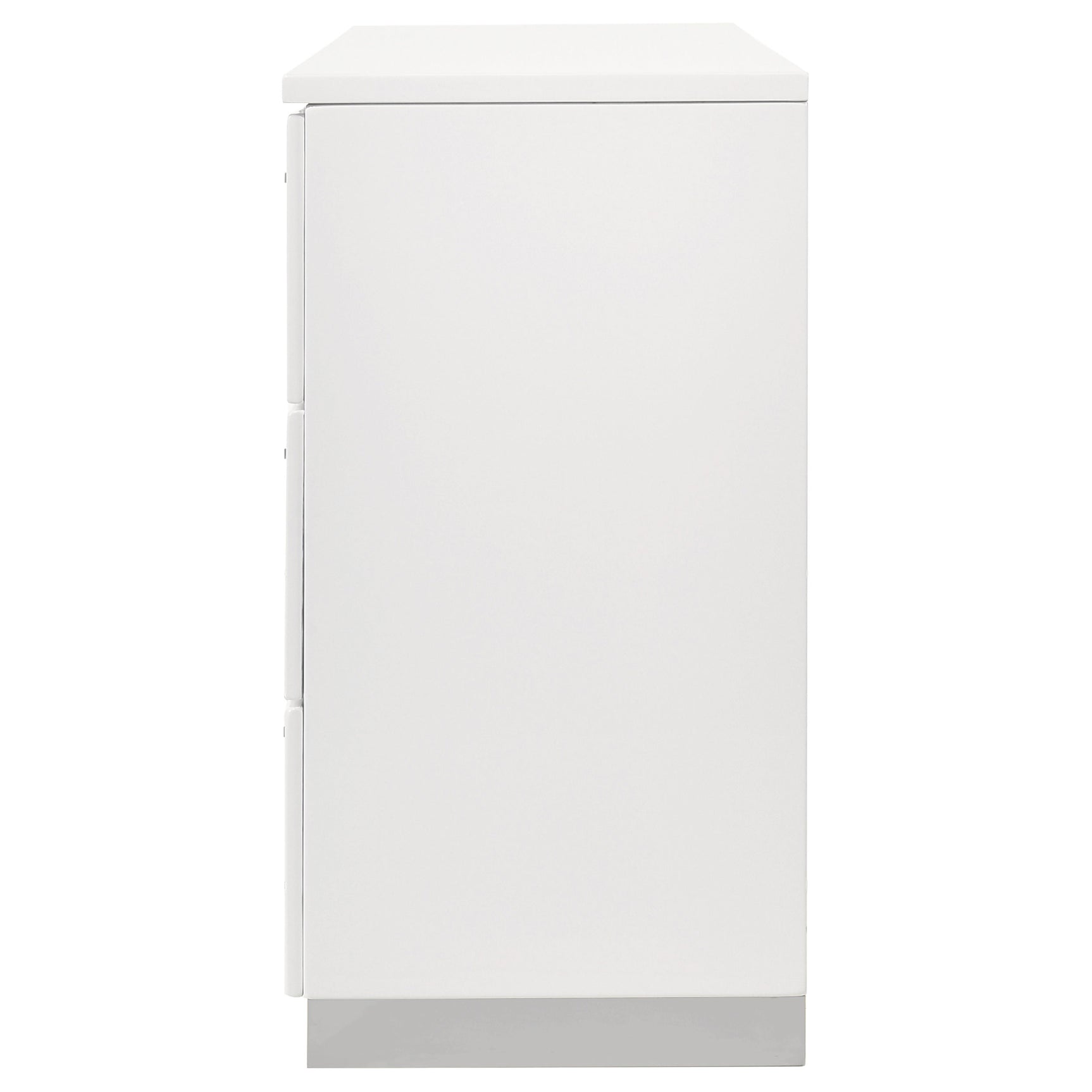 Felicity 6-drawer Dresser White High Gloss - Tampa Furniture Outlet
