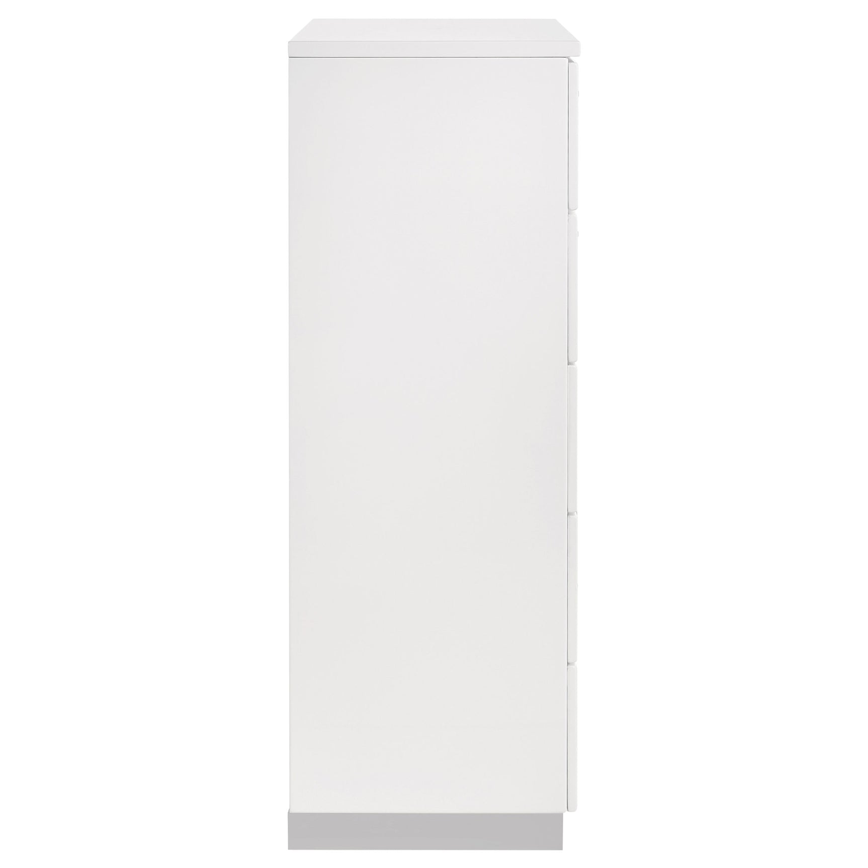 Felicity 5-drawer Bedroom Chest White High Gloss - Tampa Furniture Outlet