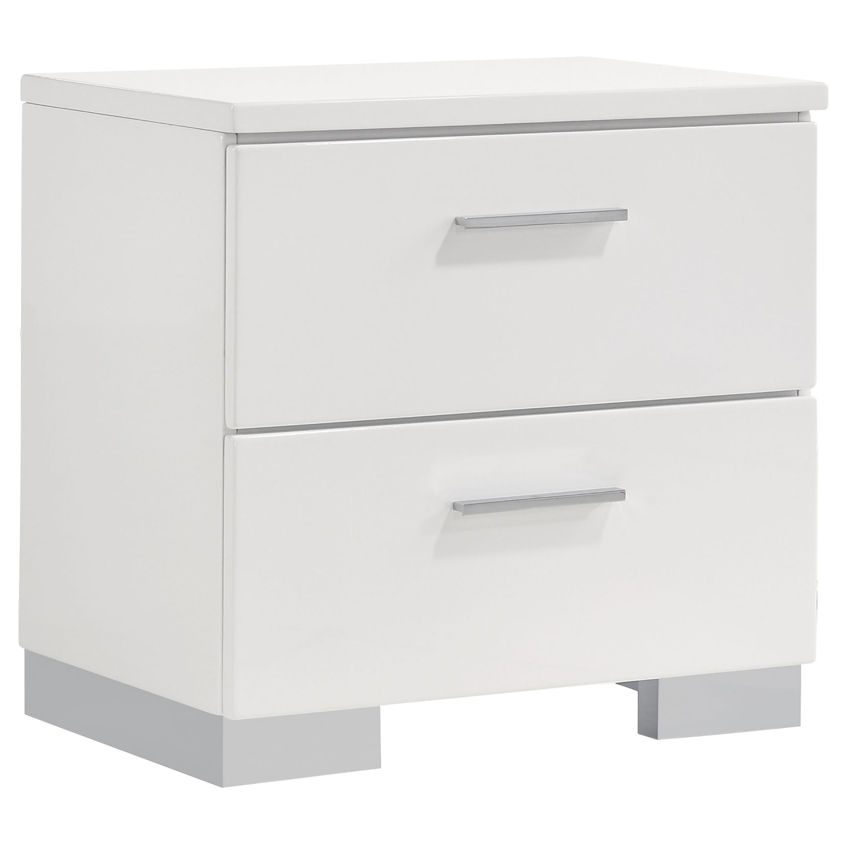 Felicity 4-piece California King Platform Bedroom Set White - Tampa Furniture Outlet