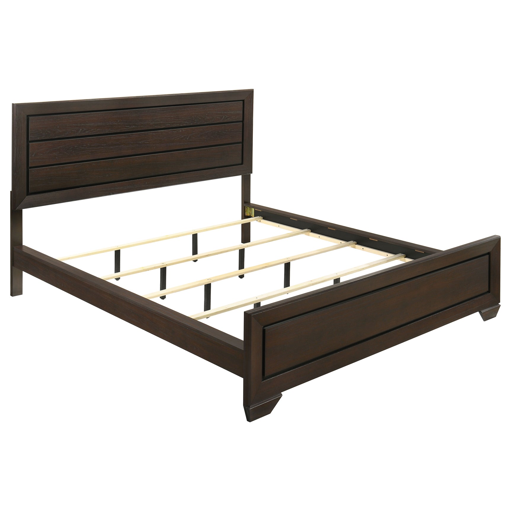 Tampa Furniture Outlet - Coaster - Kauffman Wood California King Panel Bed Dark Cocoa - 204391KW