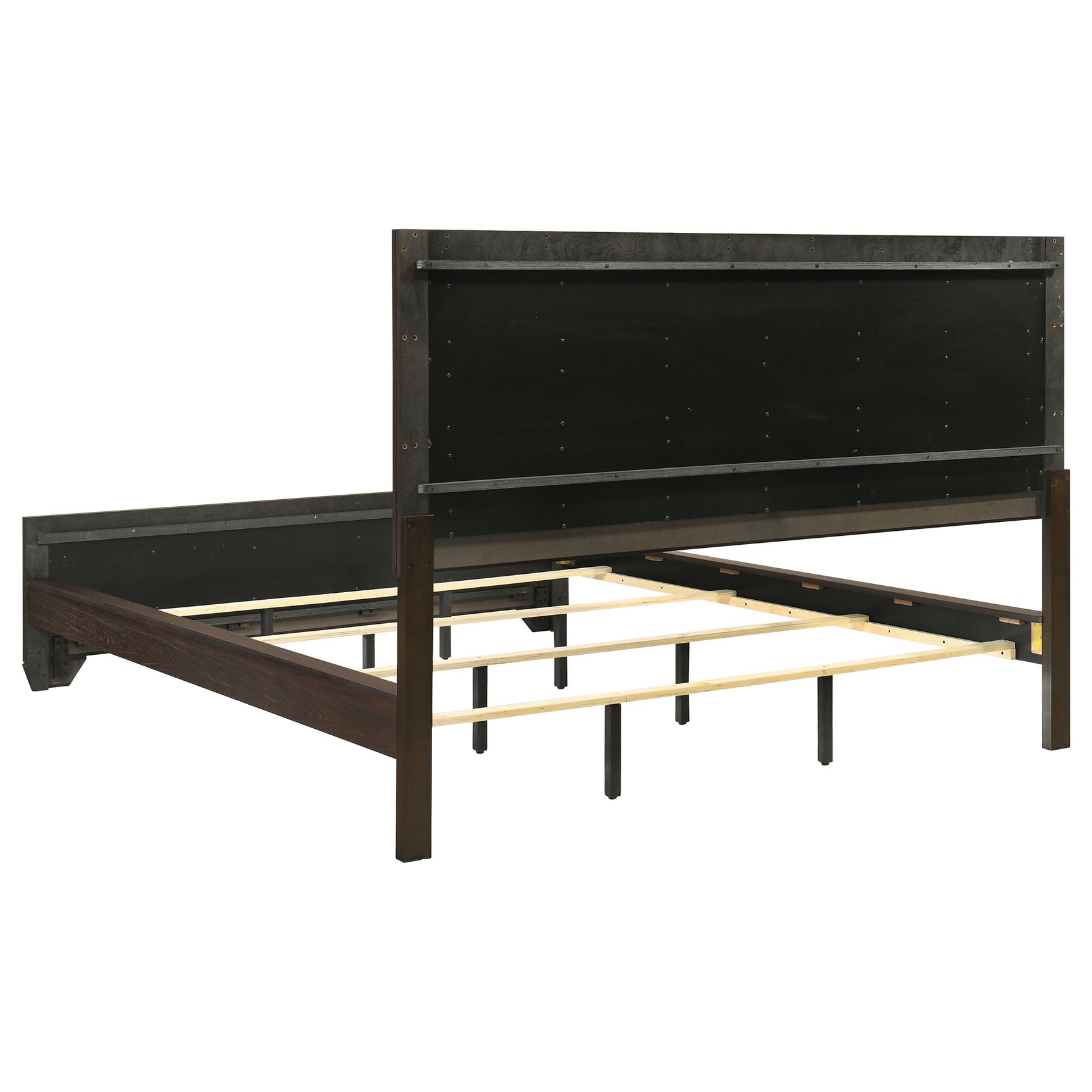 Kauffman Wood California King Panel Bed Dark Cocoa - Tampa Furniture Outlet