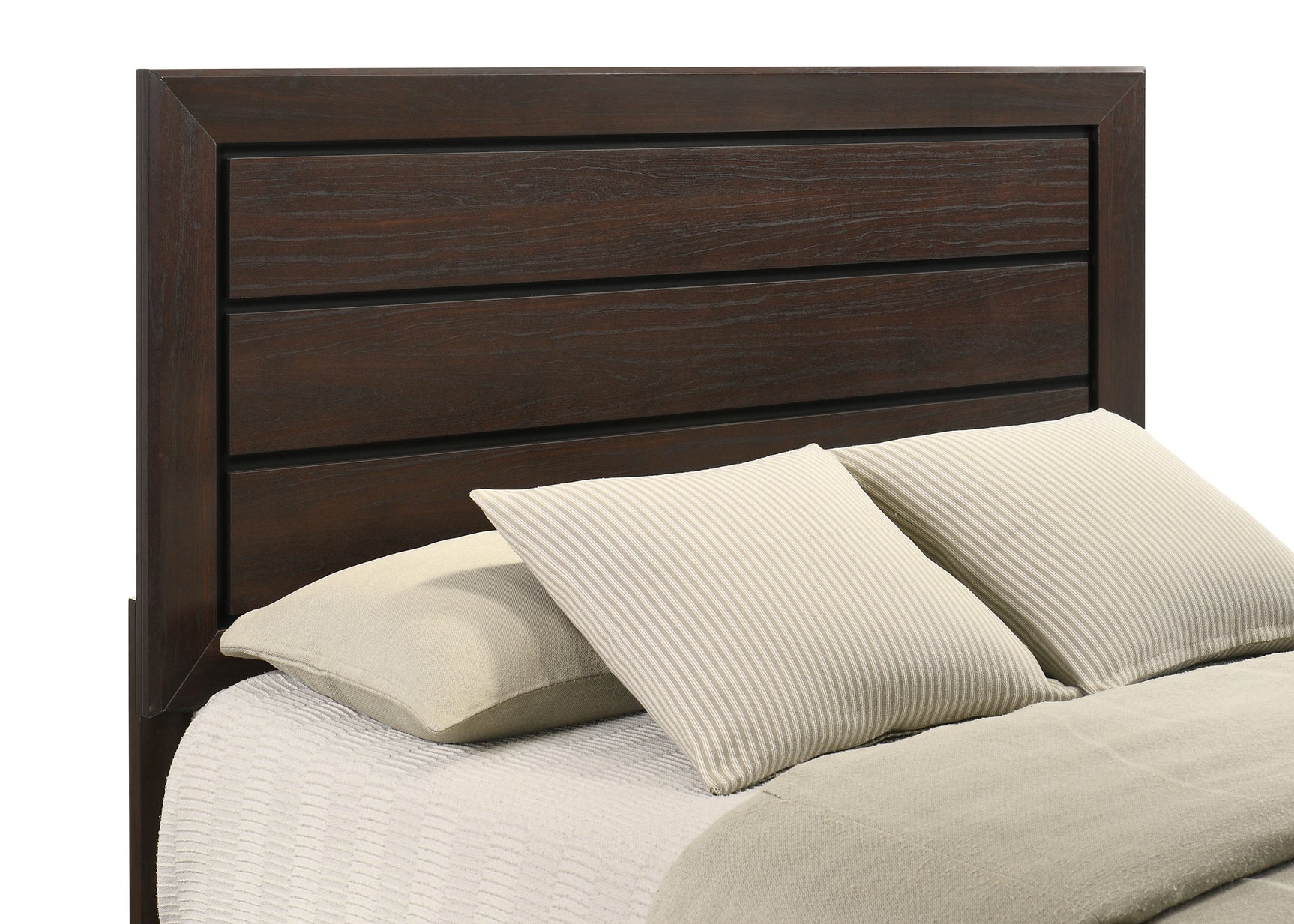 Kauffman Wood California King Panel Bed Dark Cocoa - Tampa Furniture Outlet
