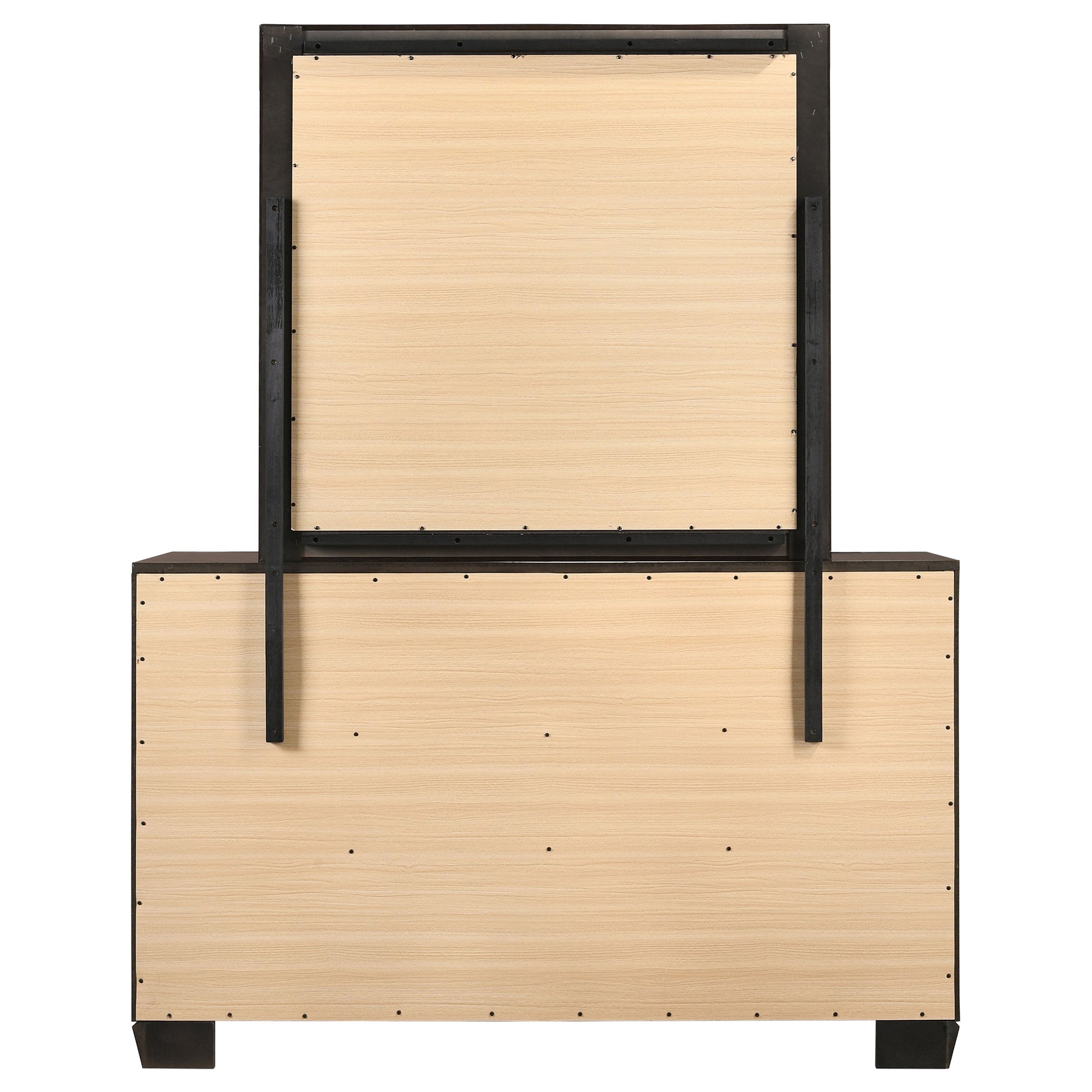 Kauffman 6-drawer Dresser with Mirror Dark Cocoa - Tampa Furniture Outlet