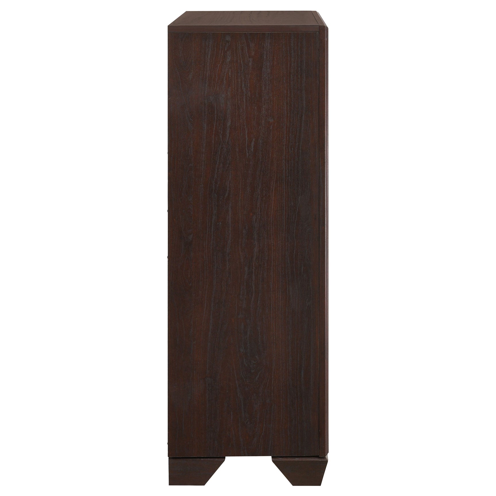 Kauffman 5-drawer Bedroom Chest Dark Cocoa - Tampa Furniture Outlet