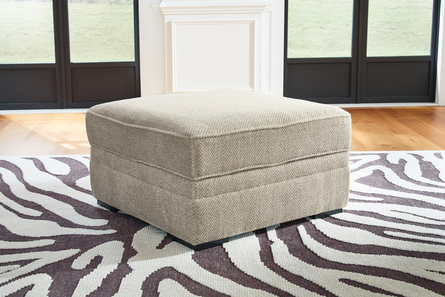 Tampa Furniture Outlet - Ashley Furniture - Calnita Living Room - Ottoman With Storage / Sisal - 2050211