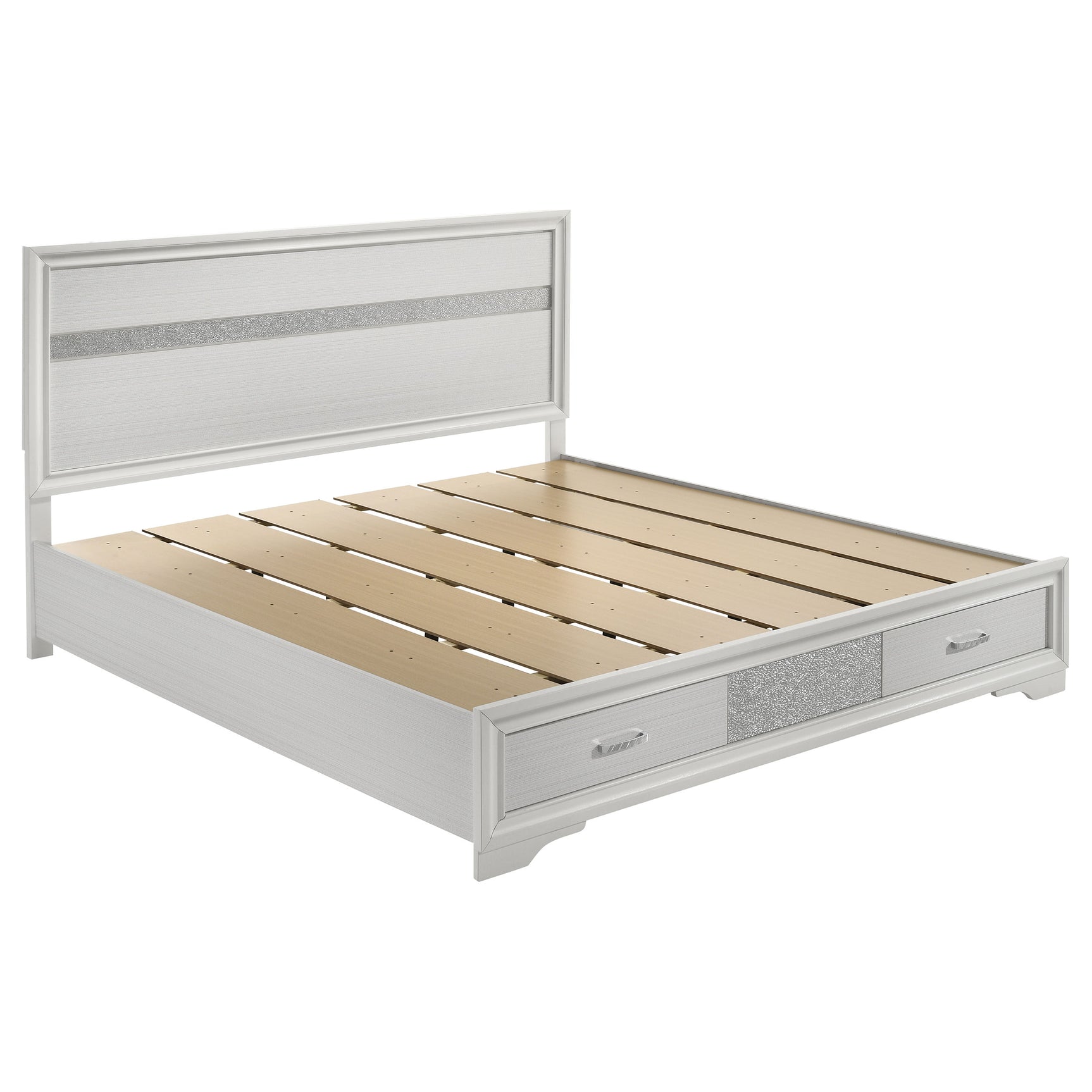 Miranda 4-piece Eastern King Bedroom Set White - Tampa Furniture Outlet