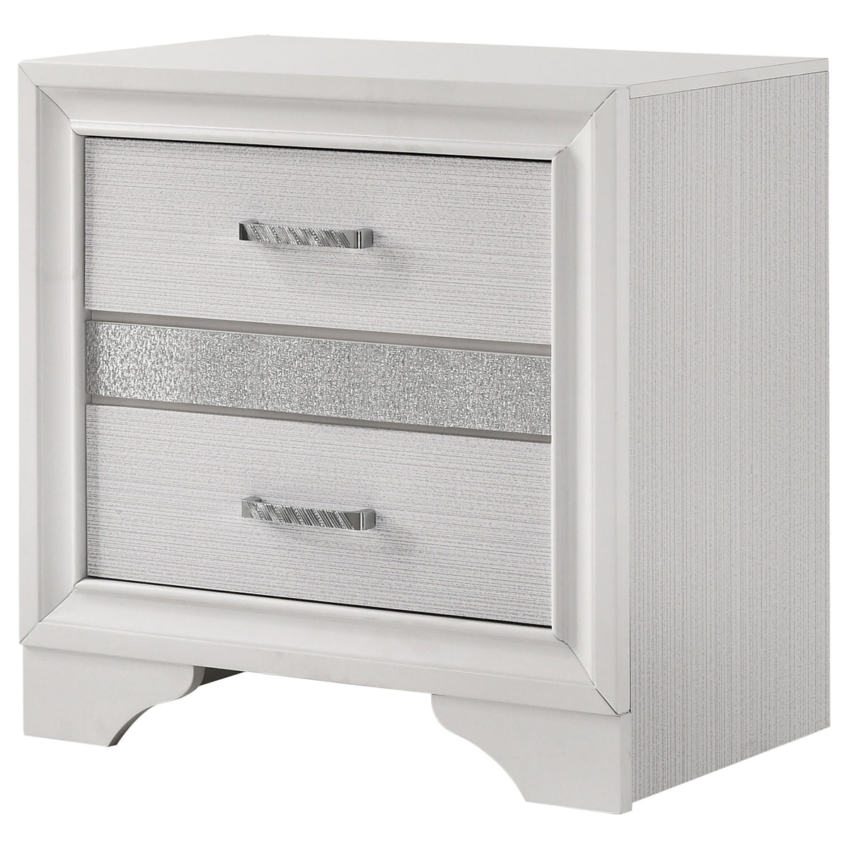 Miranda 3-drawer Nightstand Bedside Table White