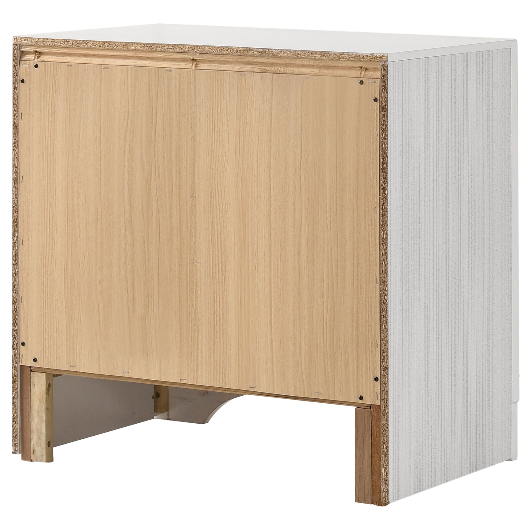 Miranda 3-drawer Nightstand Bedside Table White - Tampa Furniture Outlet