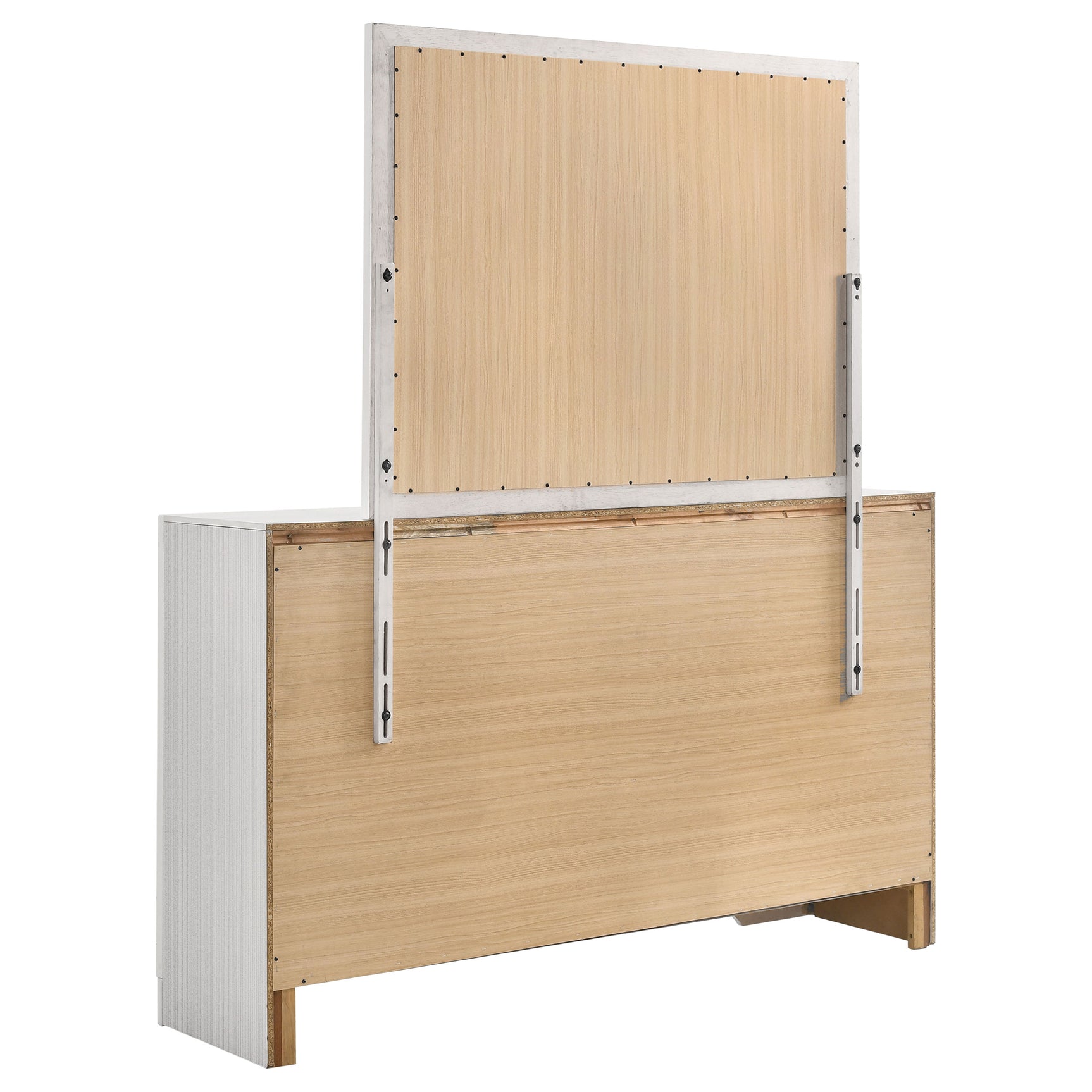 Miranda 7-drawer Dresser with Mirror White - Tampa Furniture Outlet