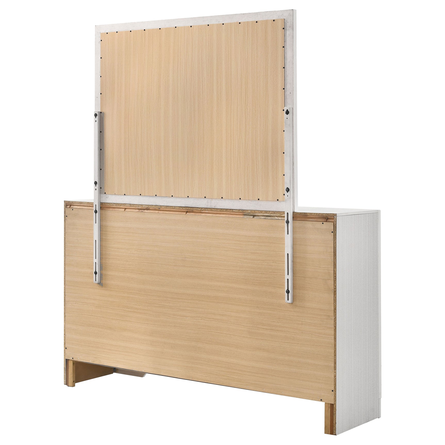 Miranda 7-drawer Dresser with Mirror White - Tampa Furniture Outlet