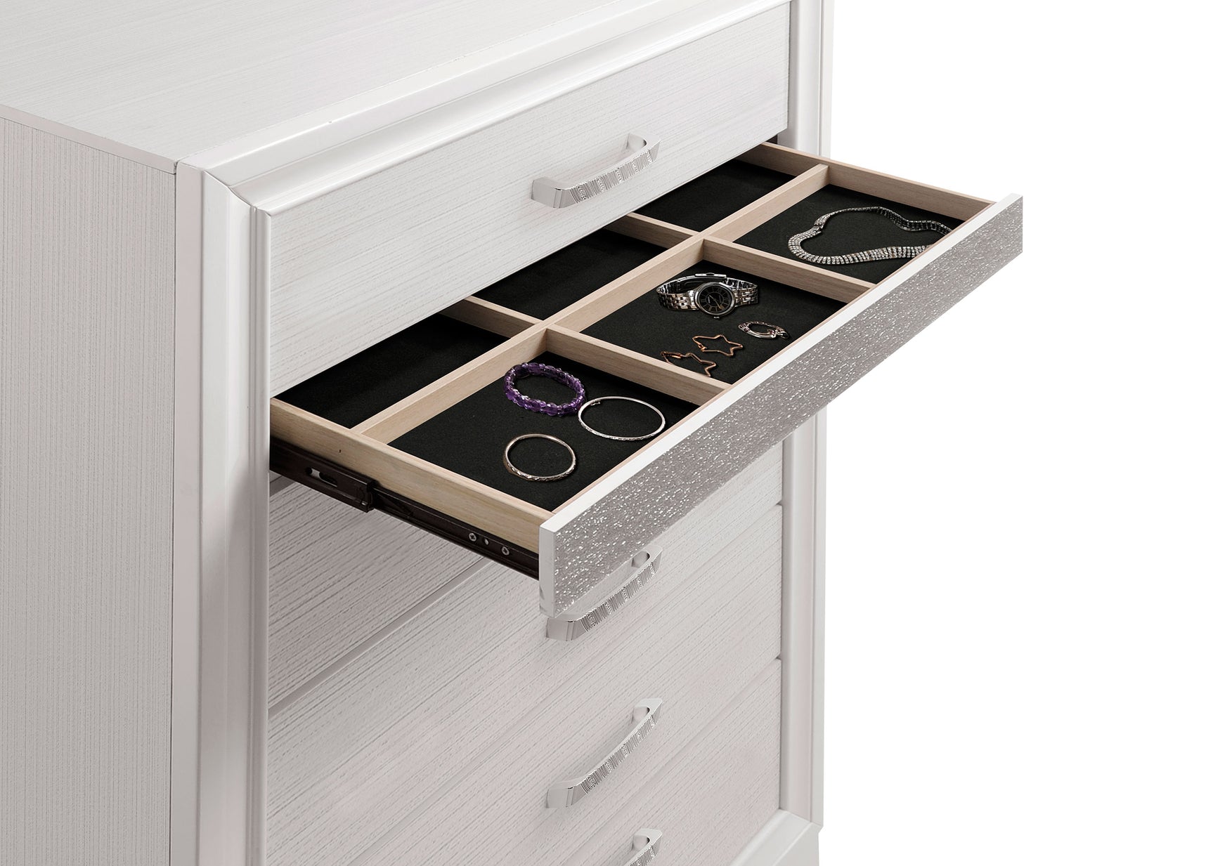 Miranda 6-drawer Bedroom Chest White - Tampa Furniture Outlet