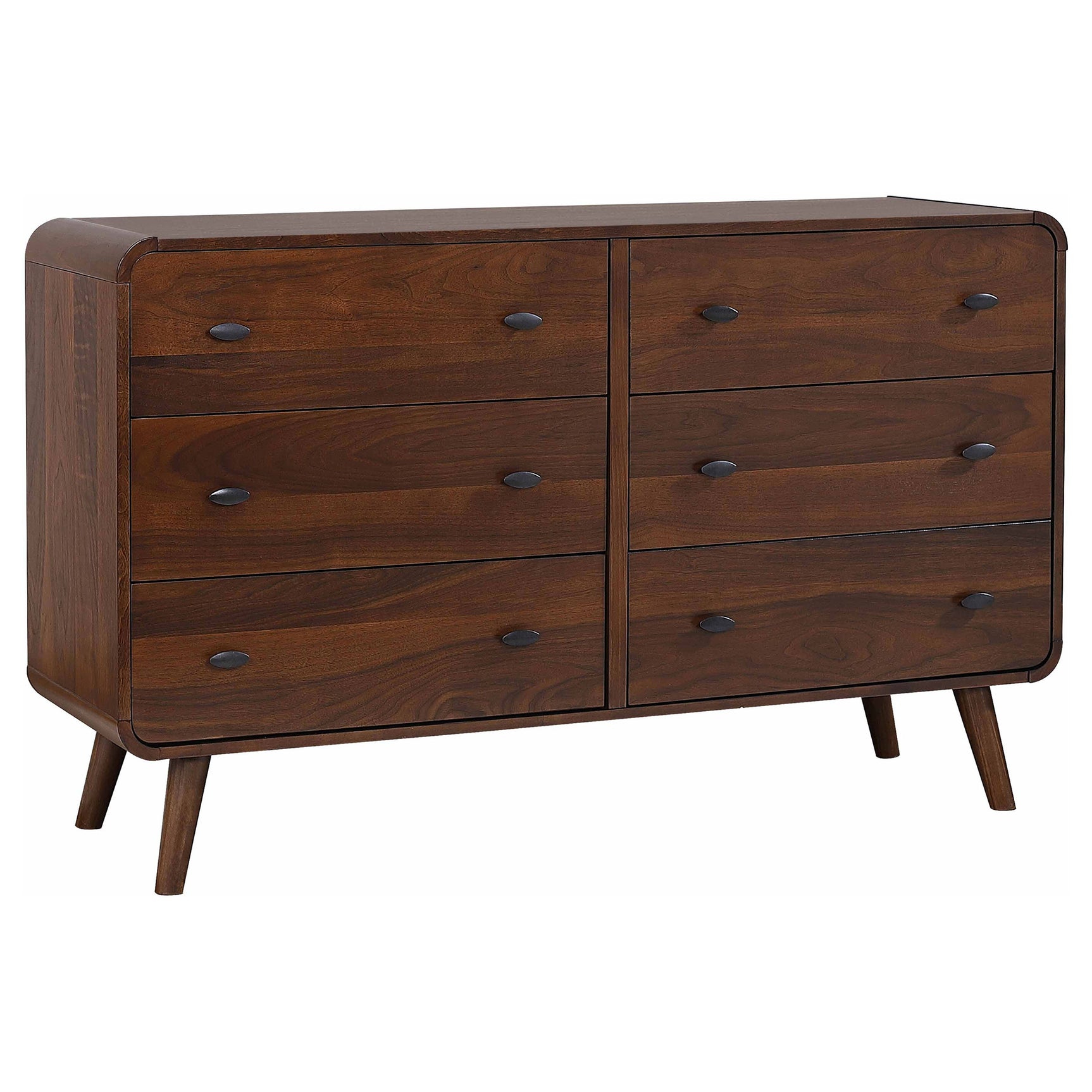 Robyn 5-piece Eastern King Bedroom Set Dark Walnut - Tampa Furniture Outlet