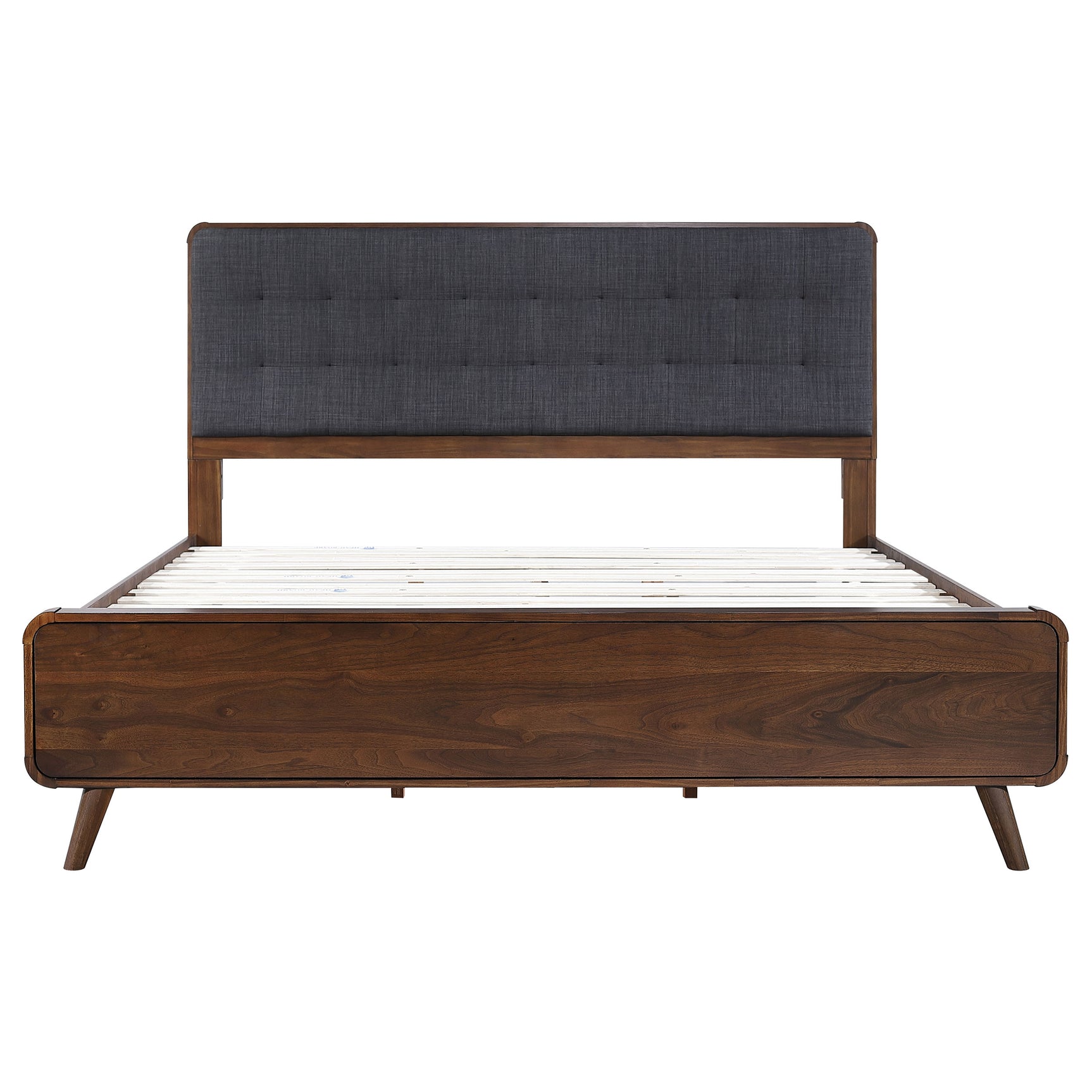 Robyn Wood Eastern King Platform Bed Dark Walnut - Tampa Furniture Outlet