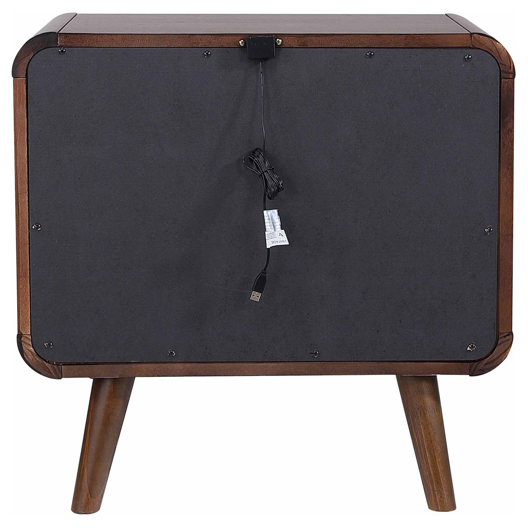 Robyn 2-drawer Nightstand Bedside Table Dark Walnut - Tampa Furniture Outlet