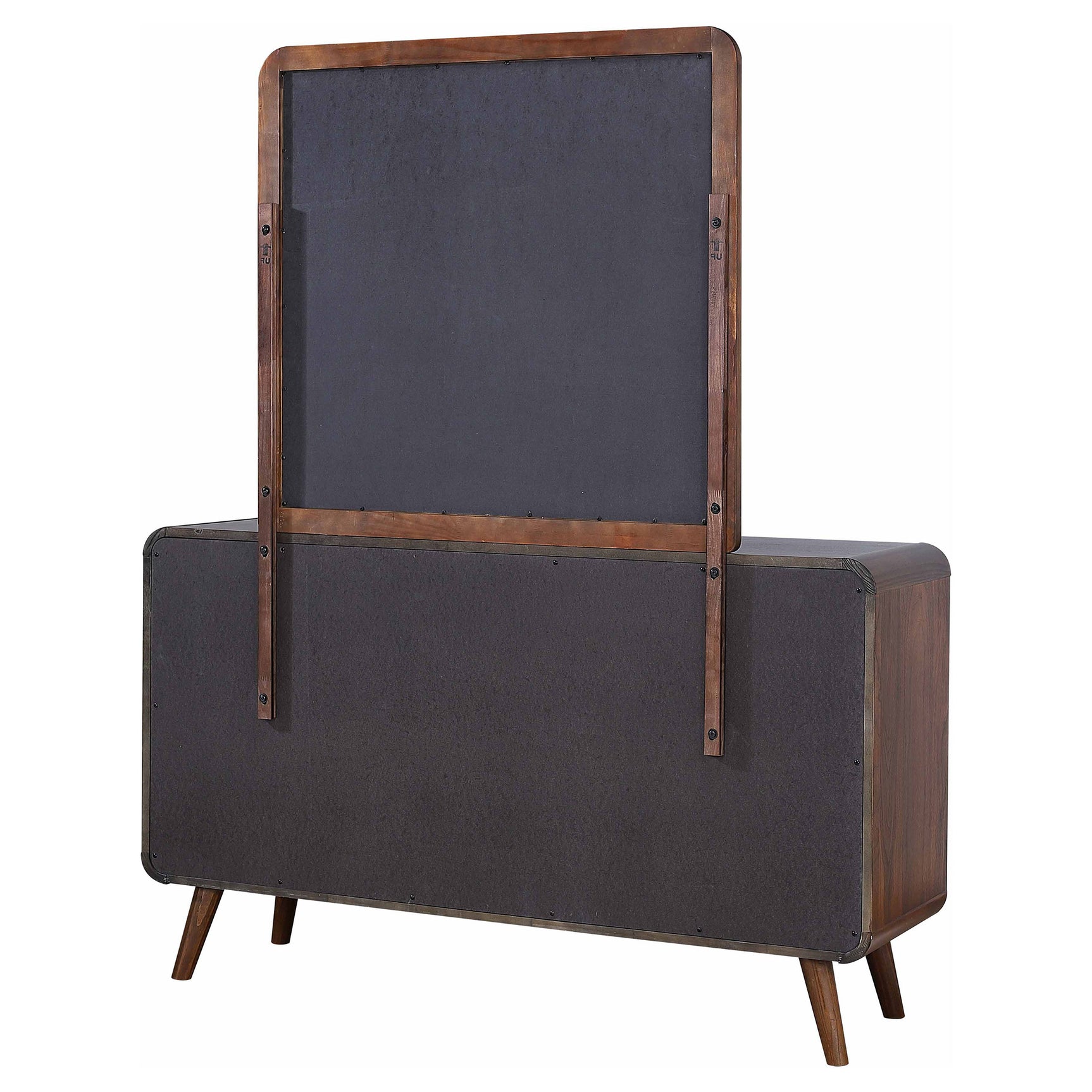 Robyn 6-drawer Dresser with Mirror Dark Walnut - Tampa Furniture Outlet