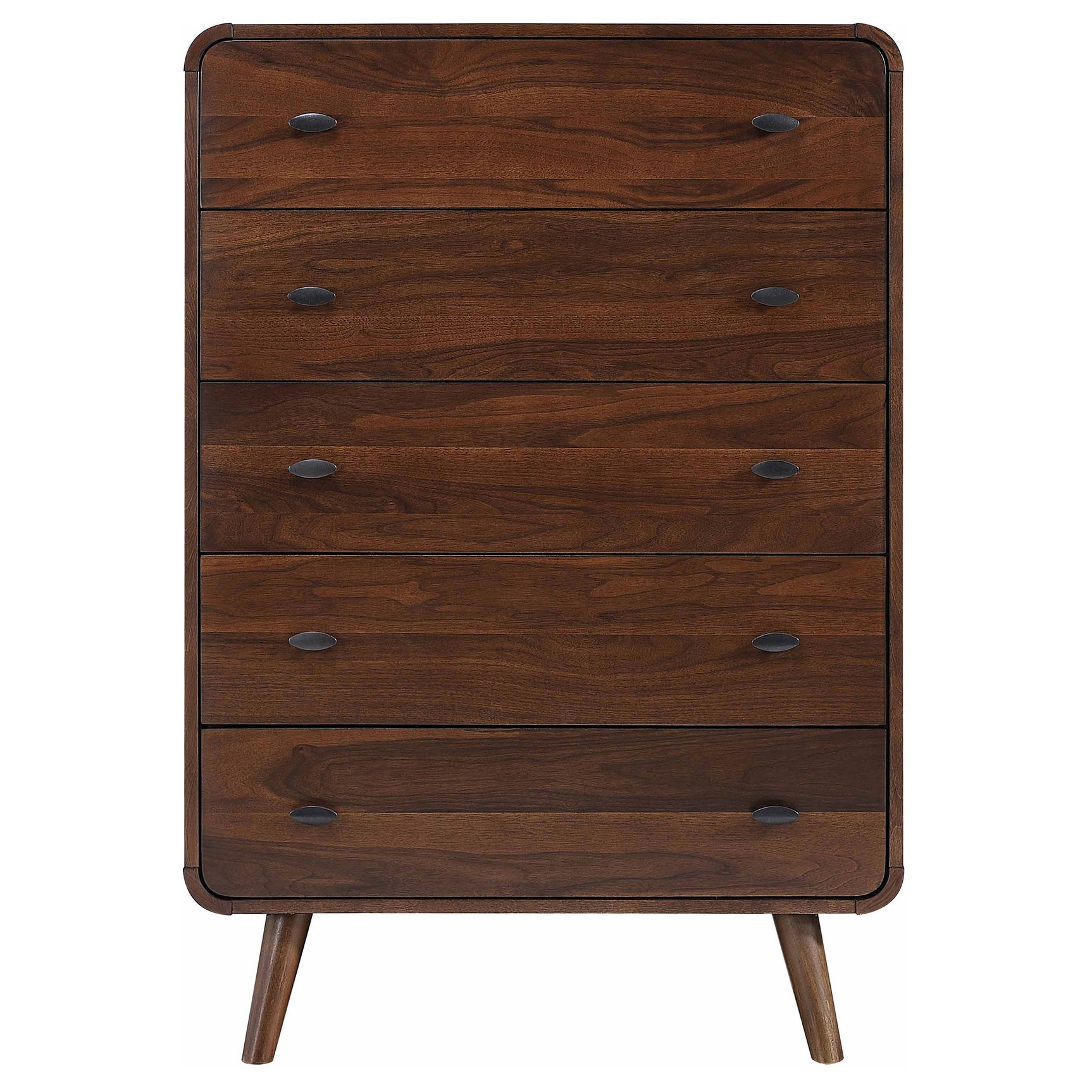 Robyn 5-drawer Bedroom Chest of Drawers Dark Walnut - Tampa Furniture Outlet