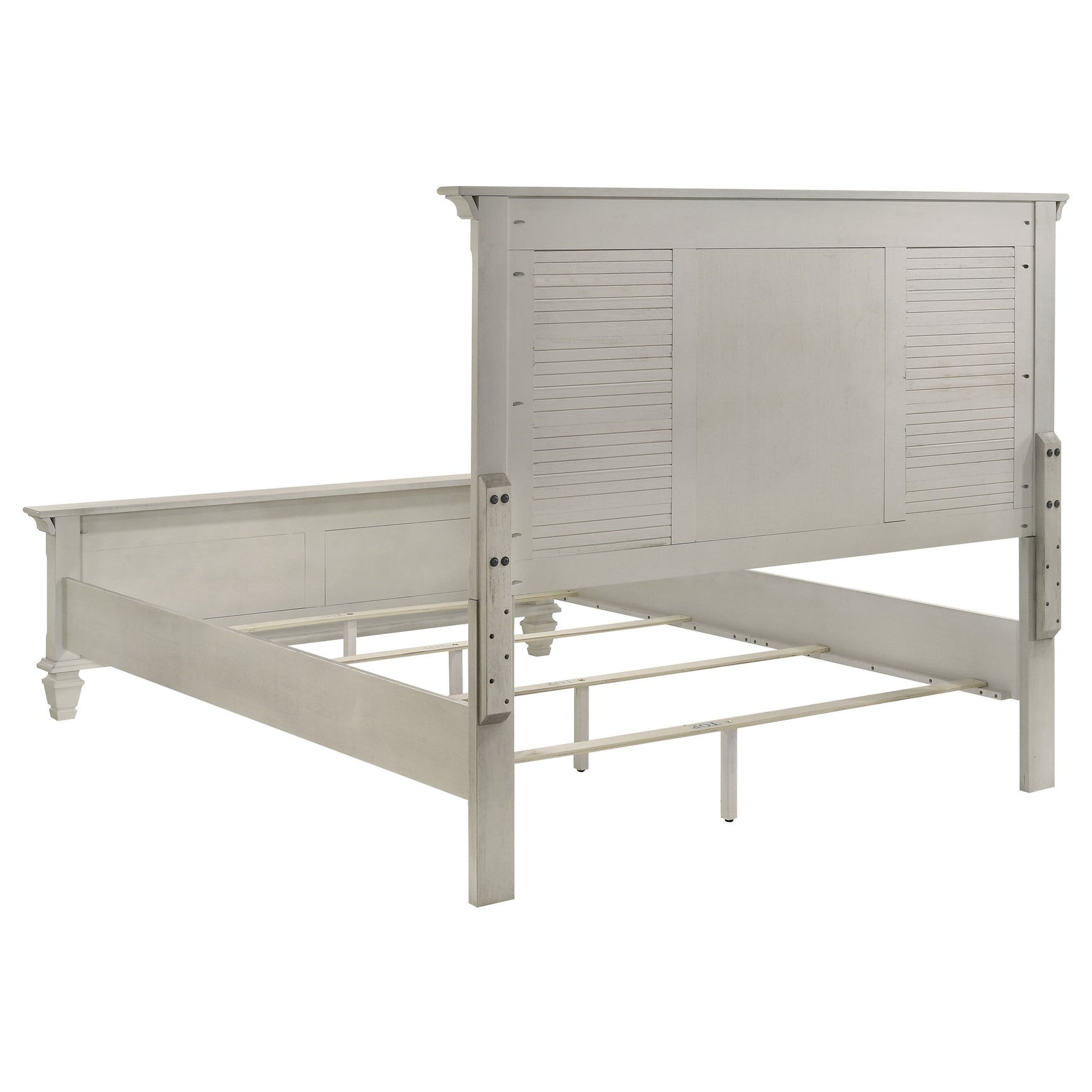Franco 5-piece Queen Bedroom Set Distressed White - Tampa Furniture Outlet