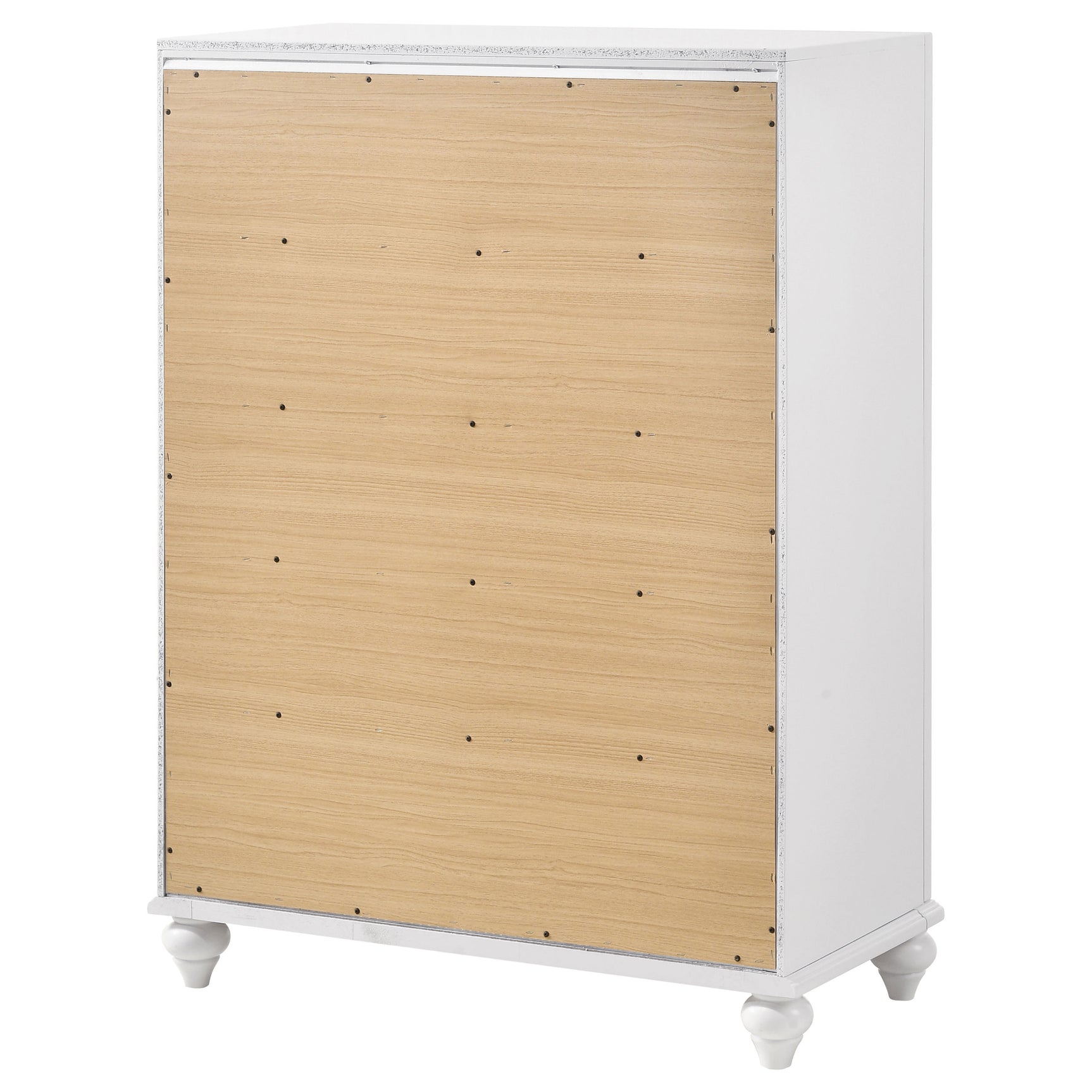 Barzini 5-drawer Bedroom Chest White - Tampa Furniture Outlet