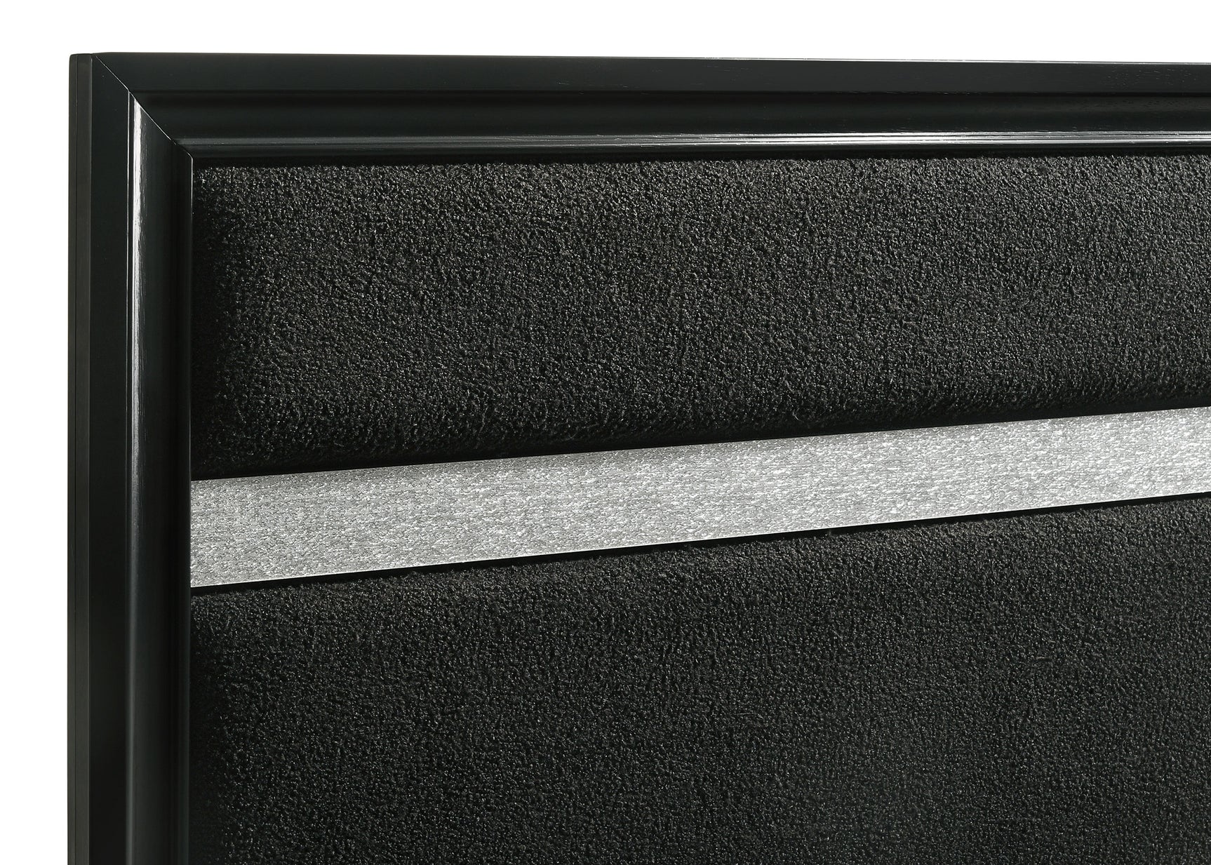 Miranda 54-inch Upholstered California King Panel Bed Black - Tampa Furniture Outlet