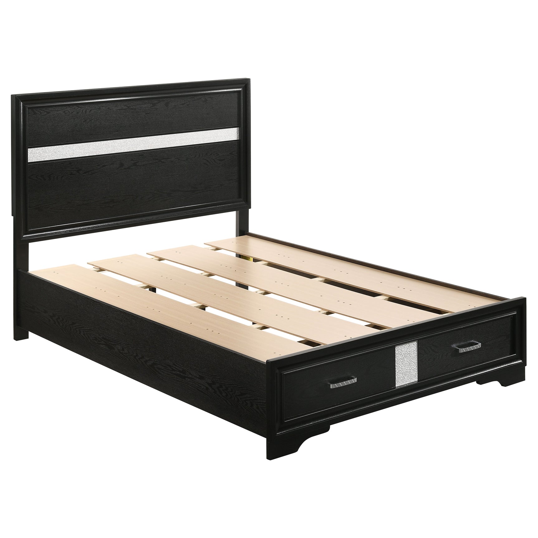 Miranda 5-piece Full Bedroom Set Black - Tampa Furniture Outlet